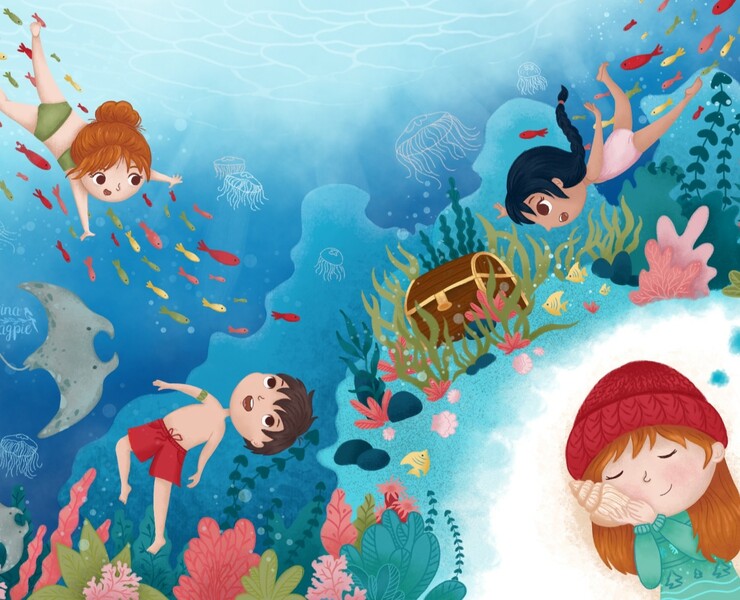 Children's book illustration / Summer memories — Иллюстрация на Dprofile