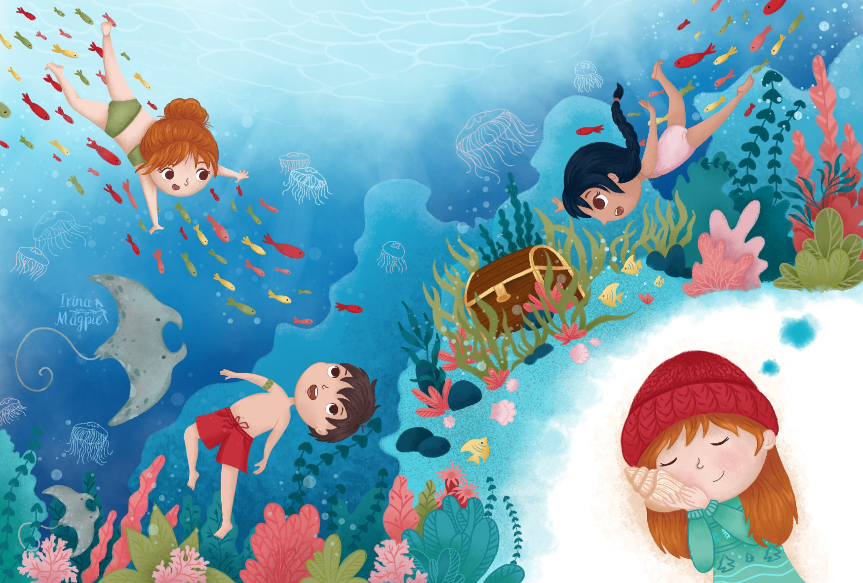 Children's book illustration / Summer memories — Изображение №4 — Иллюстрация на Dprofile