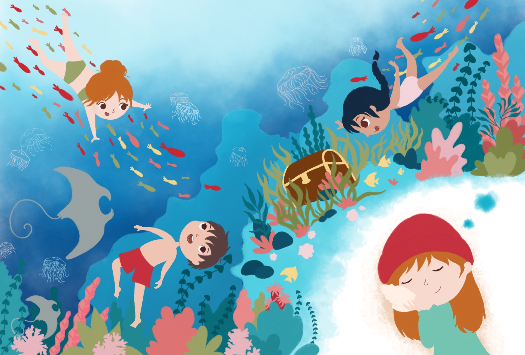 Children's book illustration / Summer memories — Изображение №3 — Иллюстрация на Dprofile