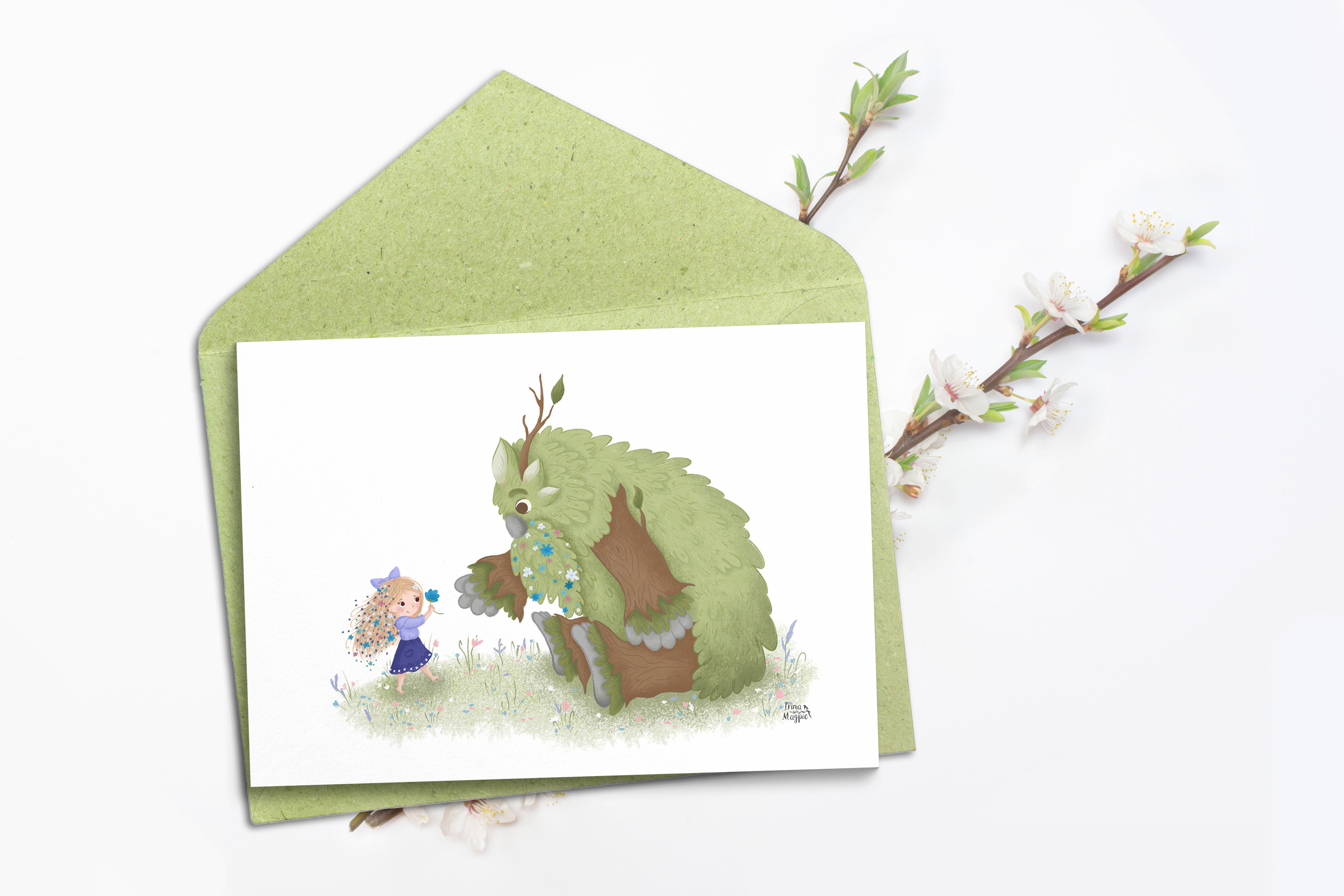 Children's book illustration / Kind forest monster — Изображение №10 — Иллюстрация на Dprofile