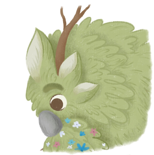 Children's book illustration / Kind forest monster — Изображение №4 — Иллюстрация на Dprofile