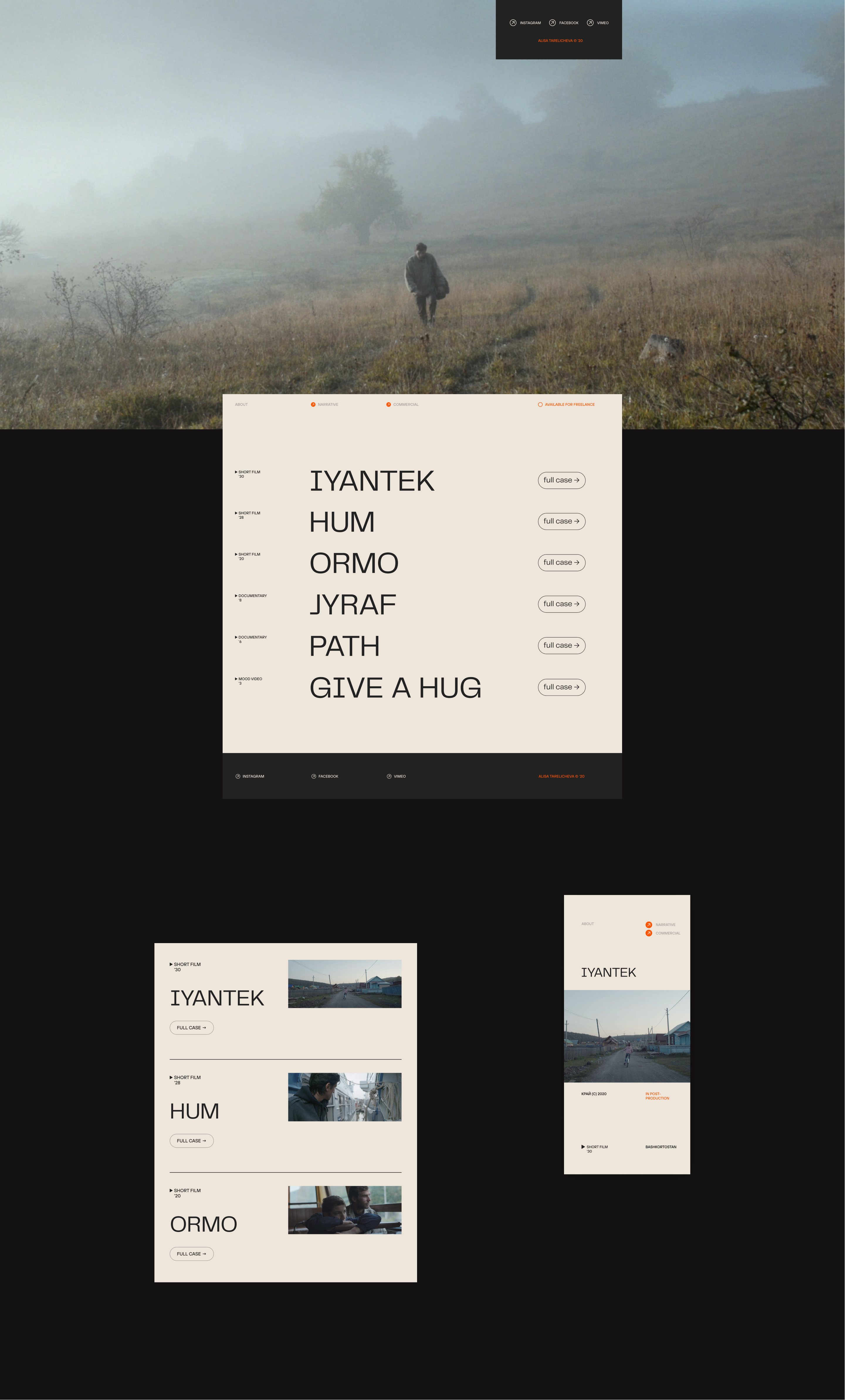 Cinematographer Portfolio. 2021 — Изображение №3 — Анимация, Интерфейсы на Dprofile