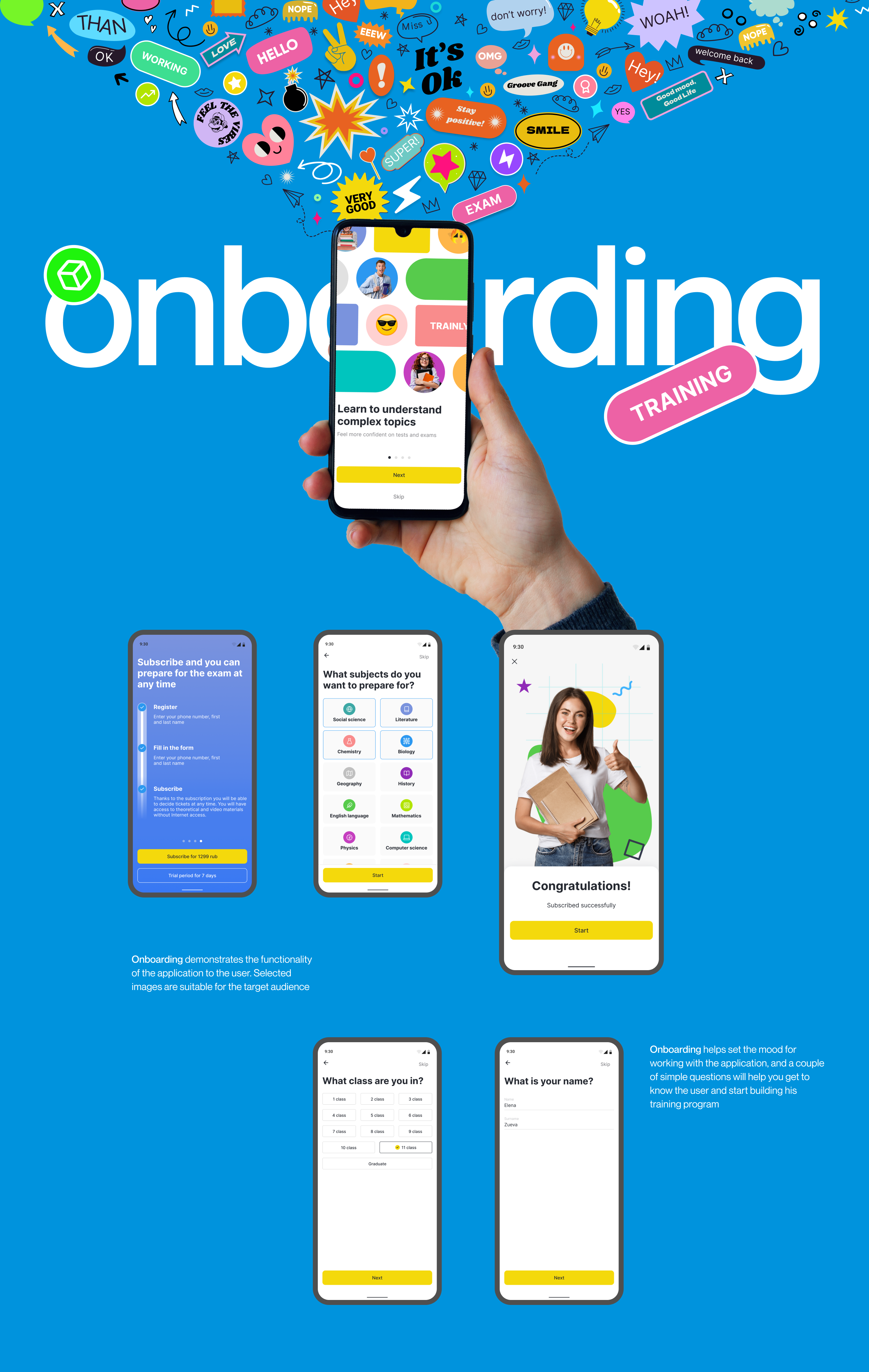 Education app — Trainly — Изображение №9 — Интерфейсы, Брендинг на Dprofile