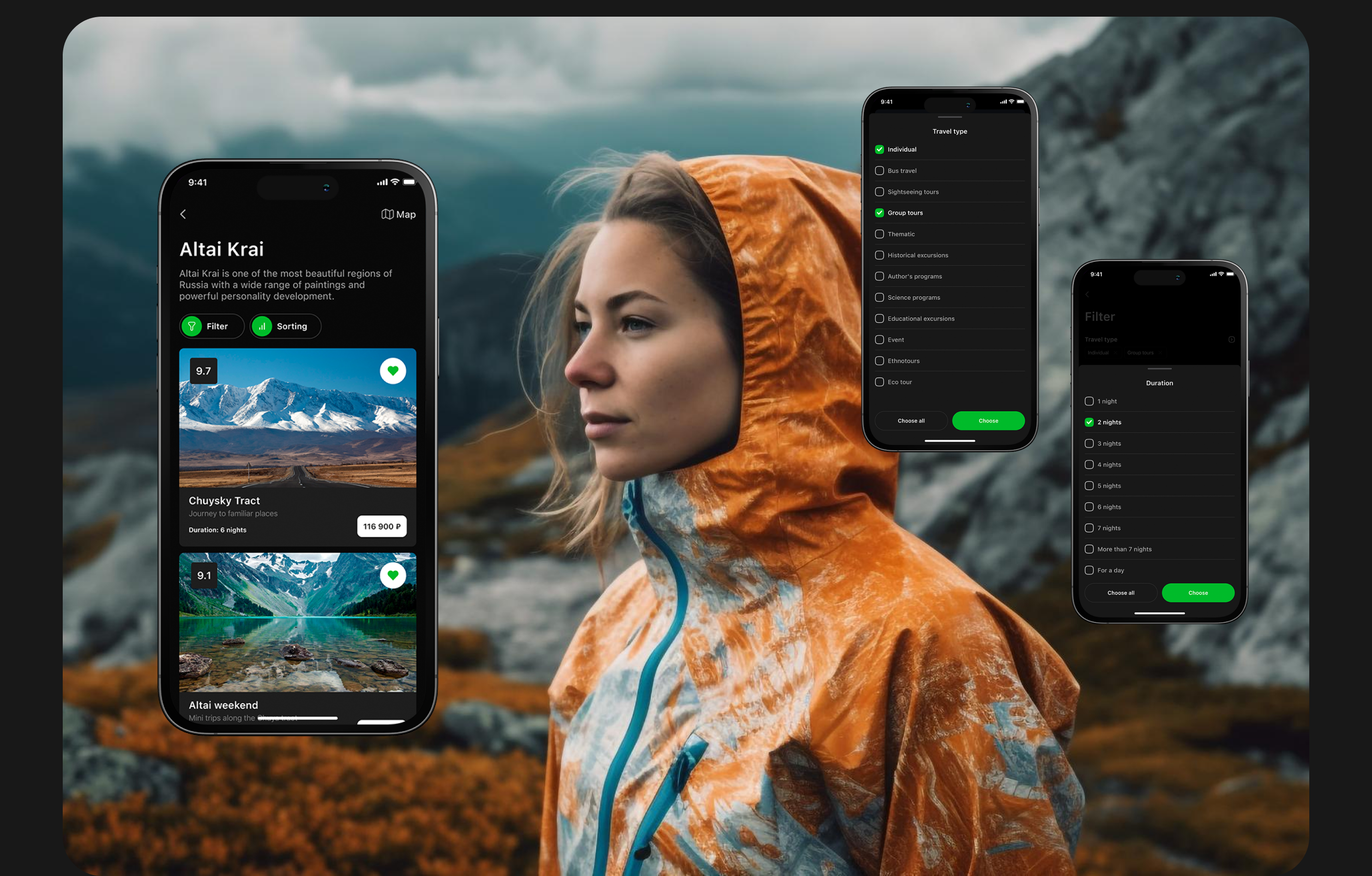 TRAVEL MOBILE APP — Unknown russian (UX/UI) — Изображение №11 — Интерфейсы на Dprofile