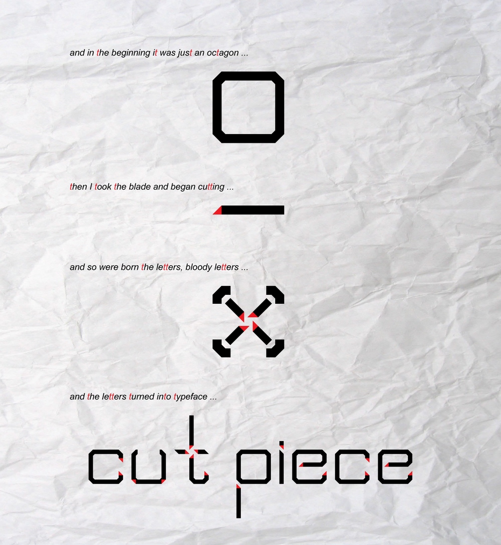 Typeface - Cut Piece — Изображение №1 — Графика на Dprofile