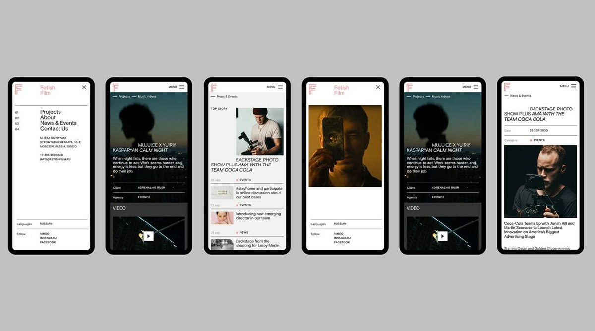 Fetish Film — Изображение №5 — Интерфейсы, Брендинг на Dprofile