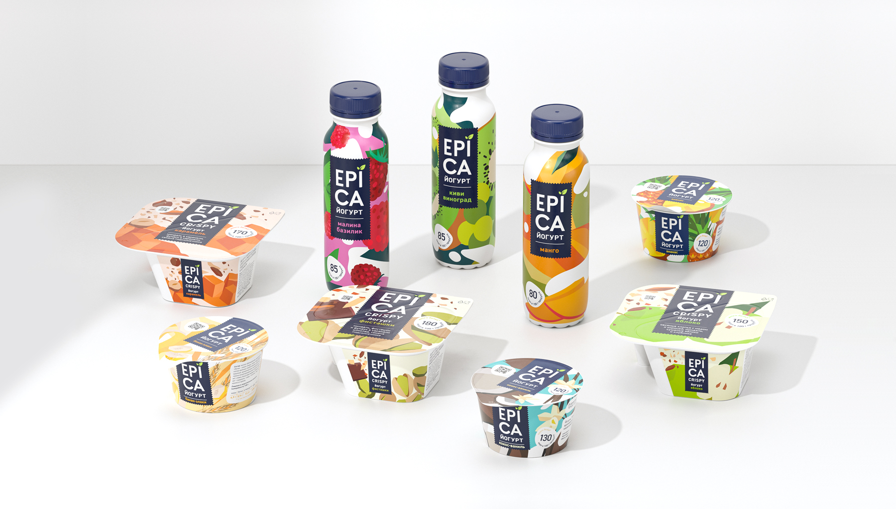 EPICA Yogurt Packaging — Изображение №1 — Брендинг, Графика на Dprofile