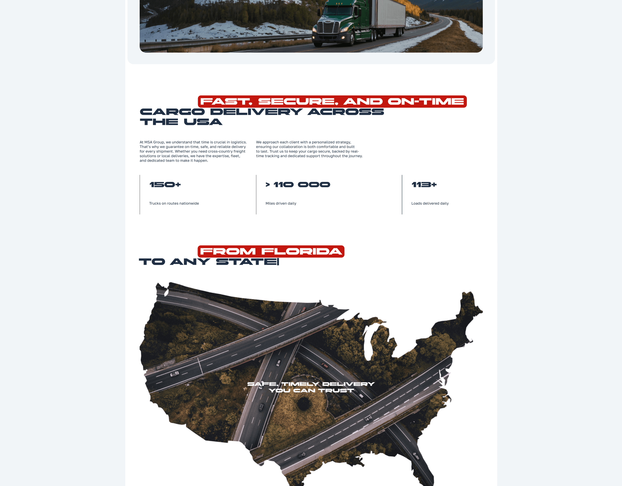 Website for a transport company — Изображение №3 — Интерфейсы на Dprofile
