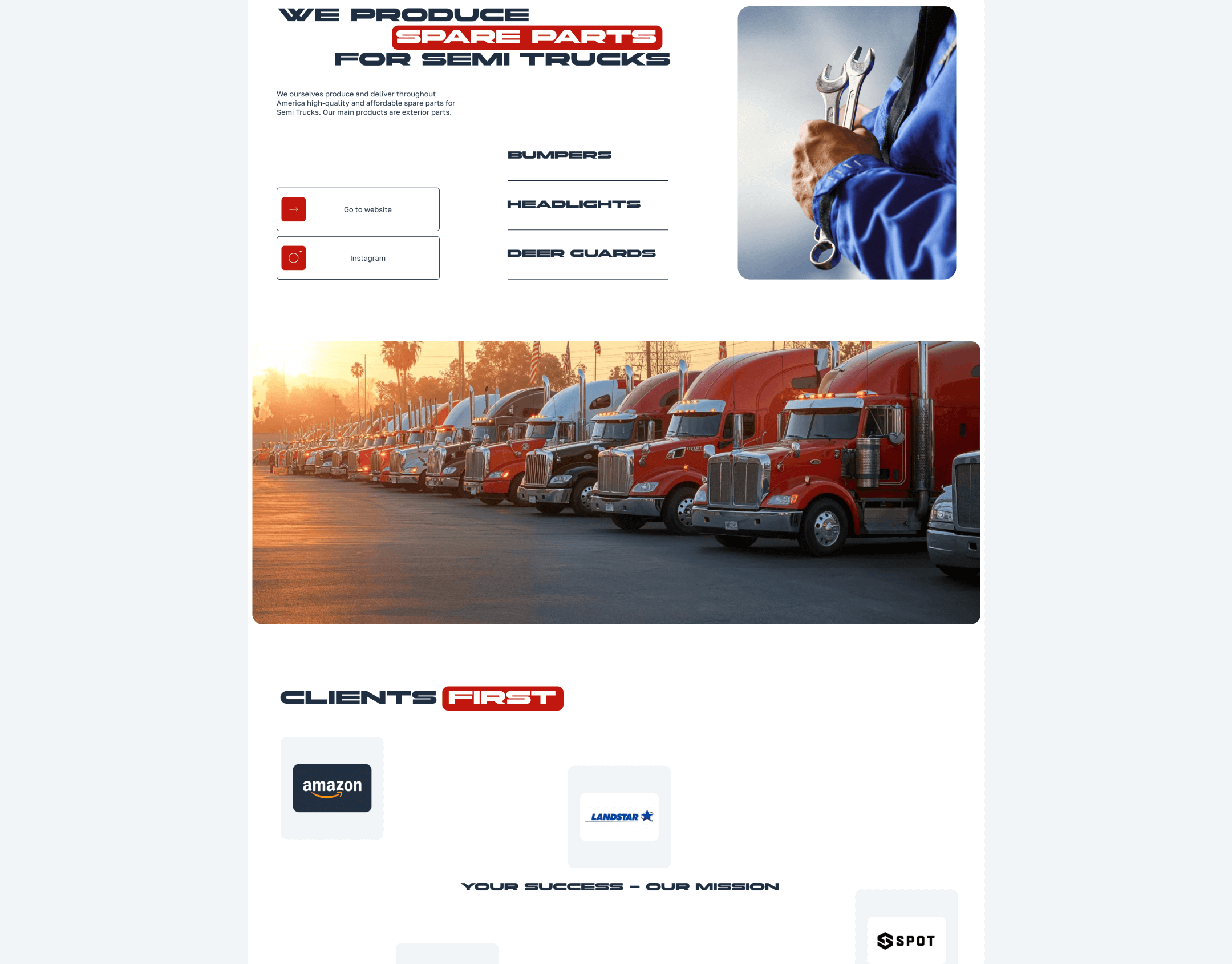 Website for a transport company — Изображение №5 — Интерфейсы на Dprofile