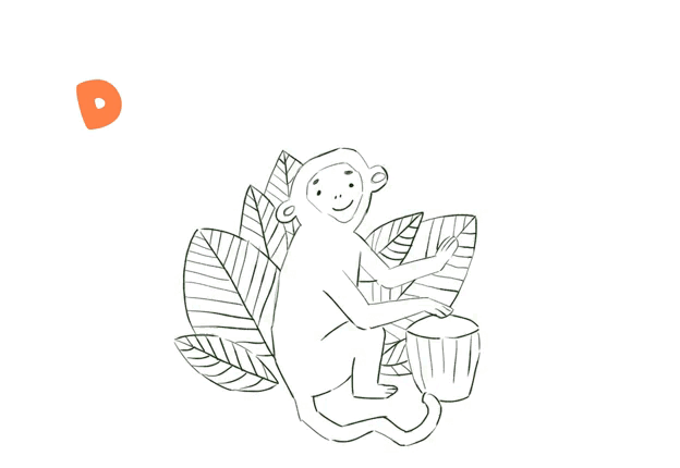 Monkeys for music store — Изображение №5 — Иллюстрация на Dprofile