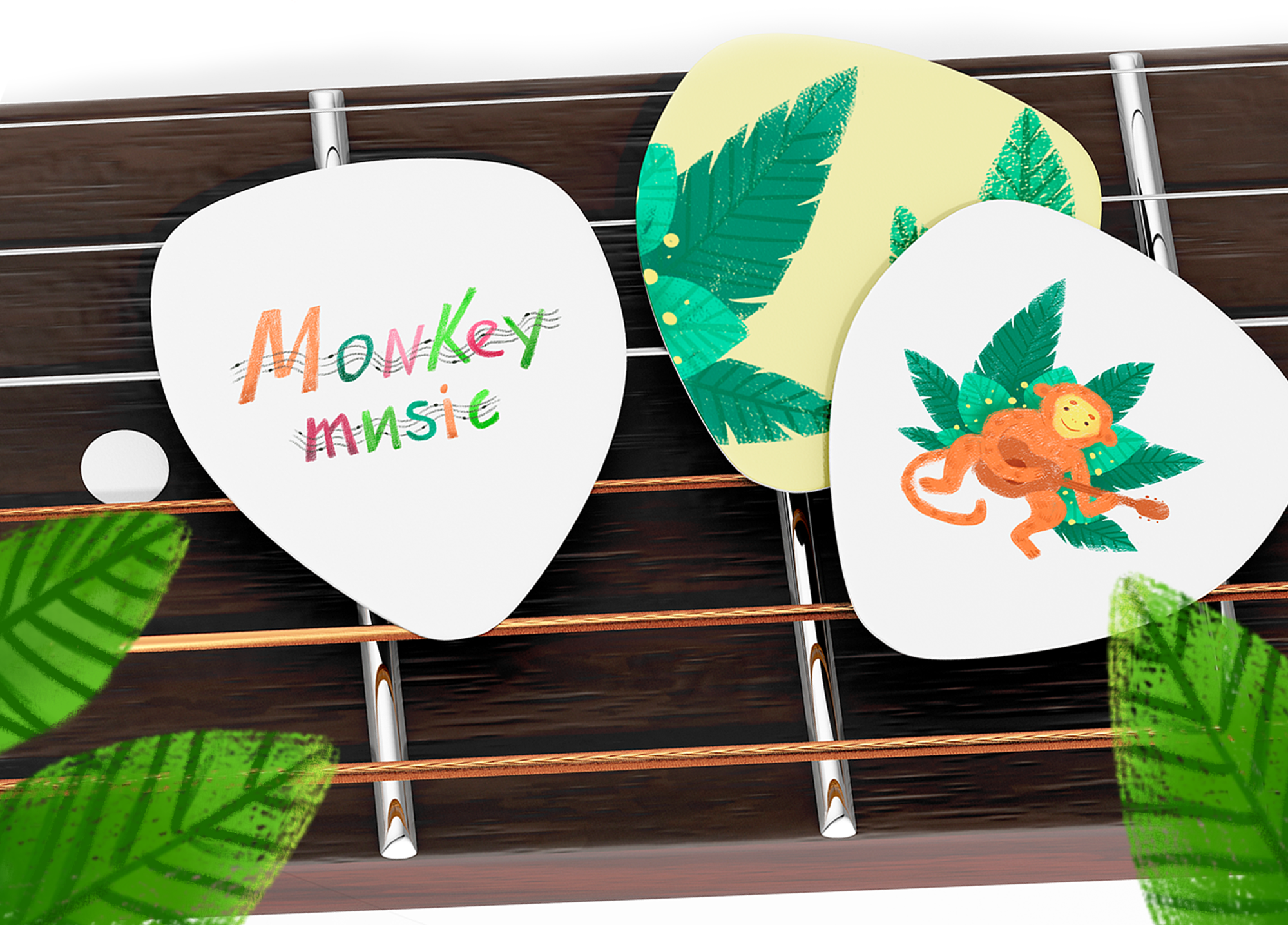 Monkeys for music store — Изображение №6 — Иллюстрация на Dprofile
