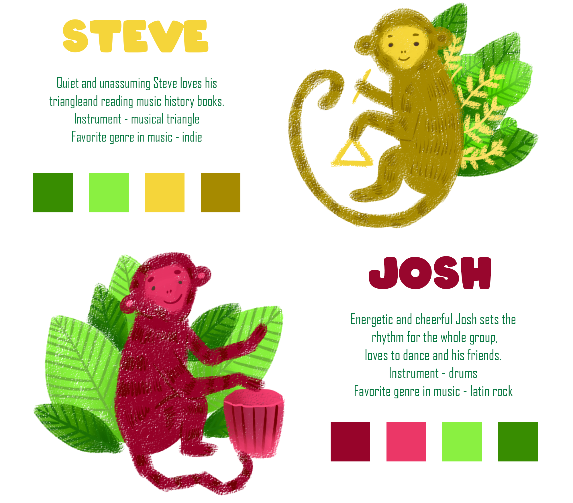 Monkeys for music store — Изображение №2 — Иллюстрация на Dprofile