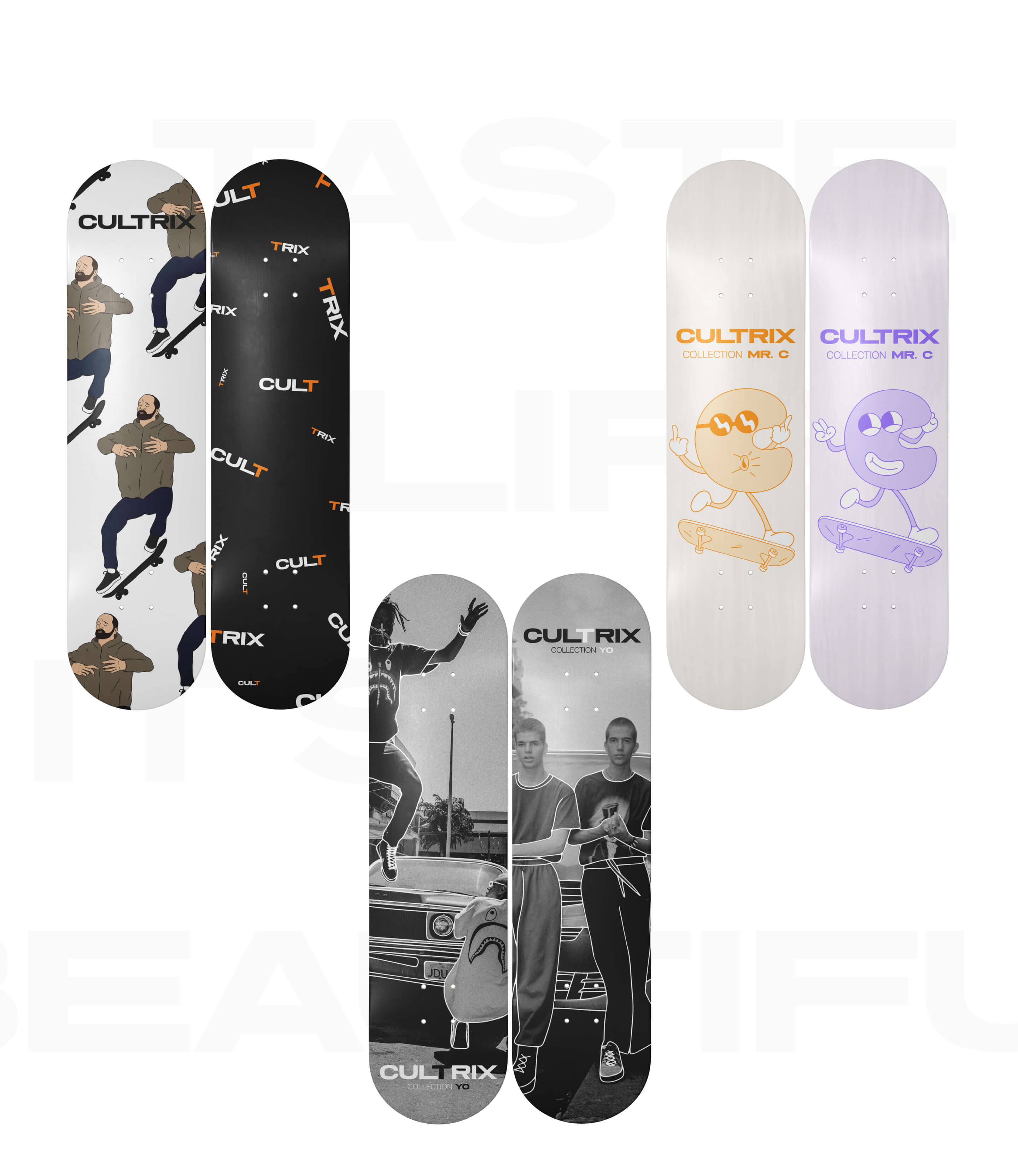 CULTRIX. BRANDING OF CLOTHING x SKATEBOARDS — Изображение №16 — Брендинг, 3D на Dprofile