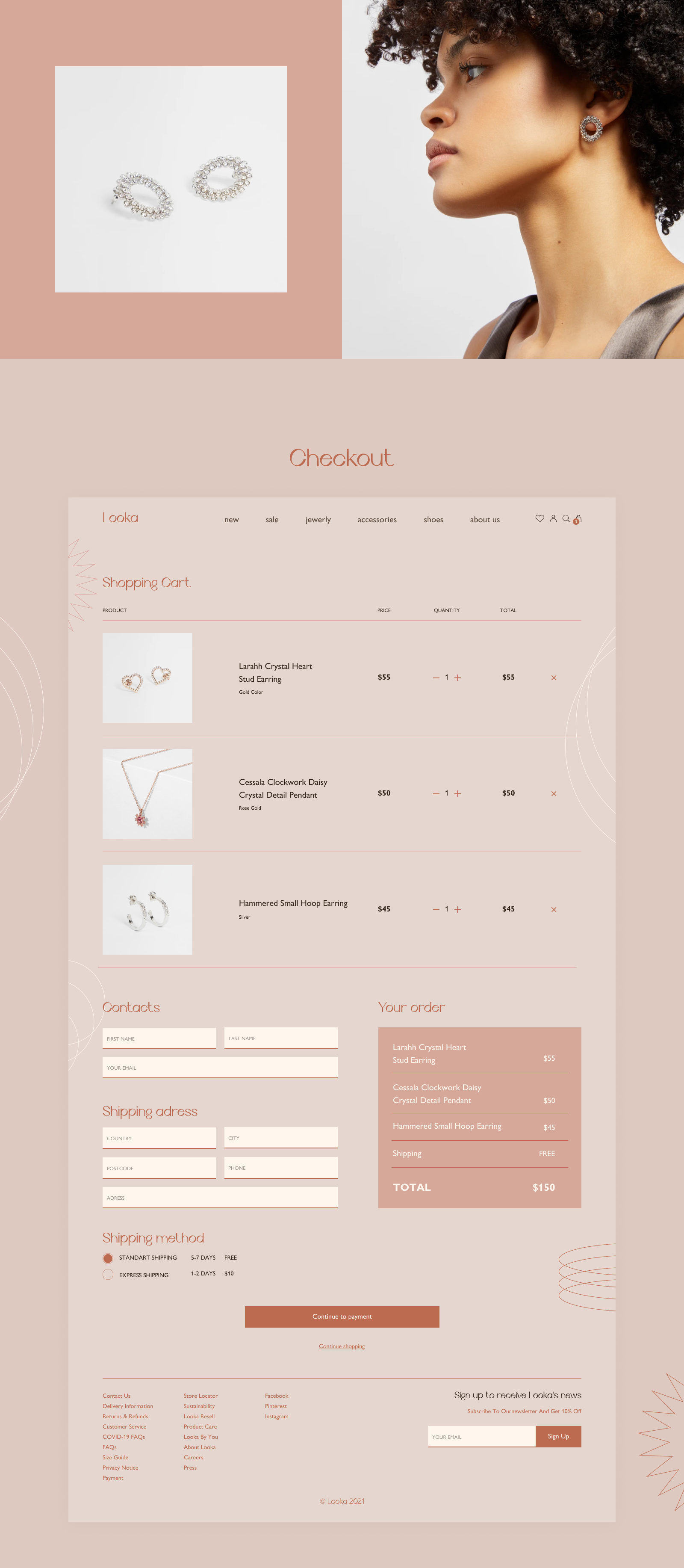 Jewelry online store — Изображение №7 — Интерфейсы, Брендинг на Dprofile