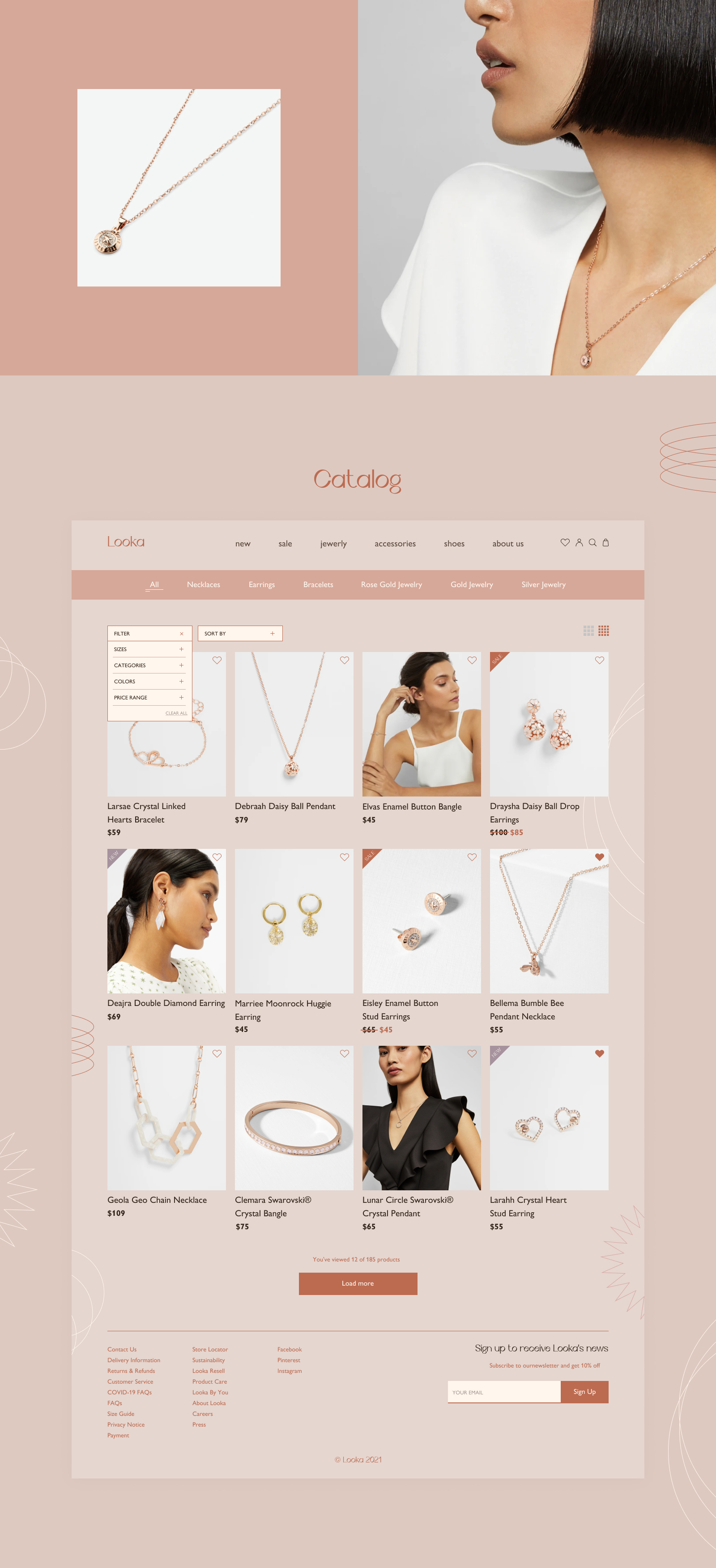 Jewelry online store — Изображение №5 — Интерфейсы, Брендинг на Dprofile
