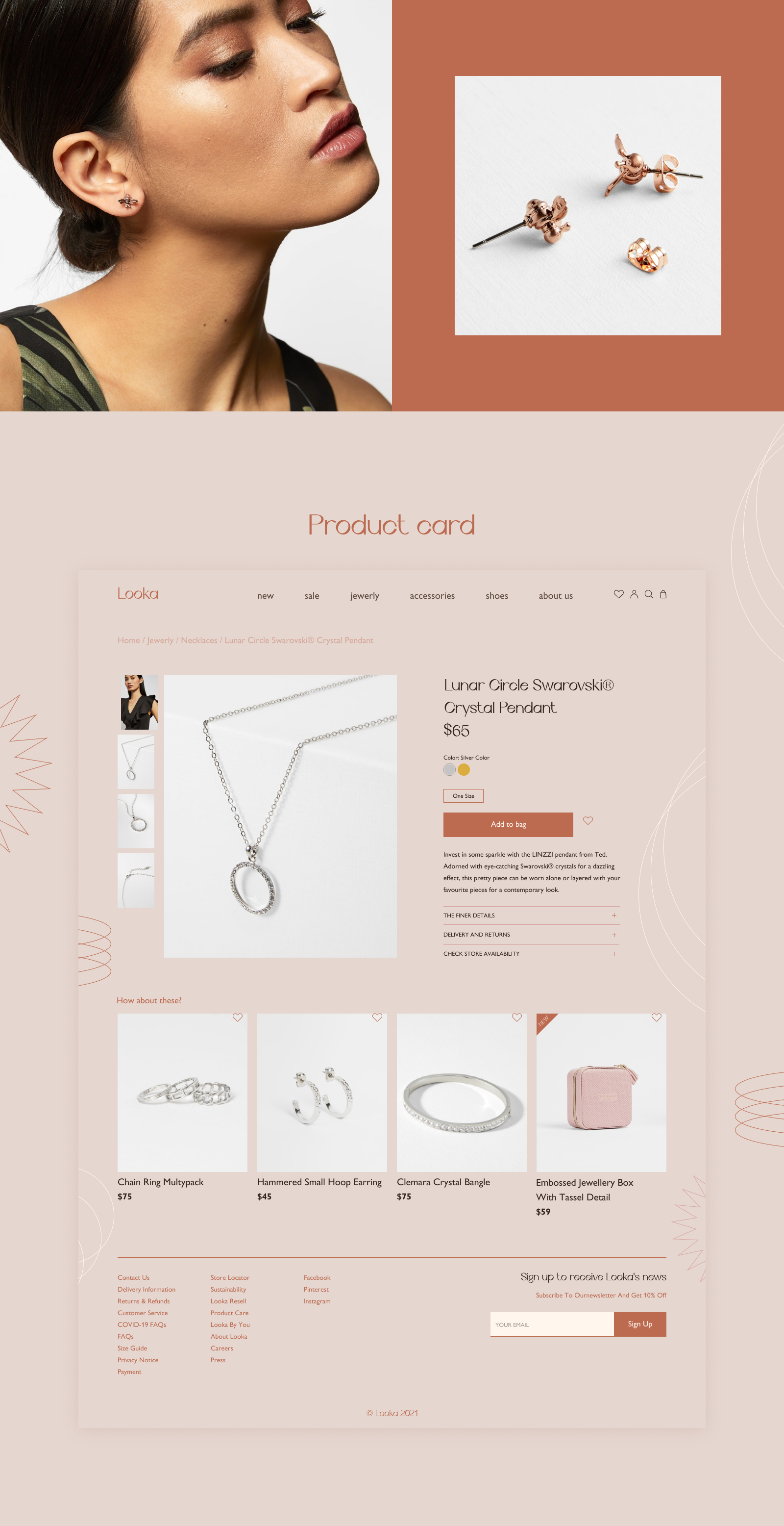 Jewelry online store — Изображение №6 — Интерфейсы, Брендинг на Dprofile
