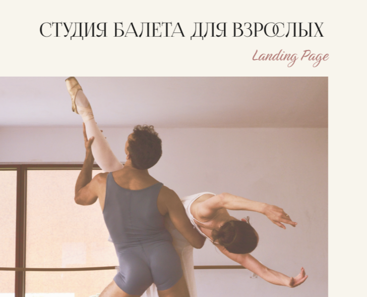 Ballet Studio — Интерфейсы на Dprofile