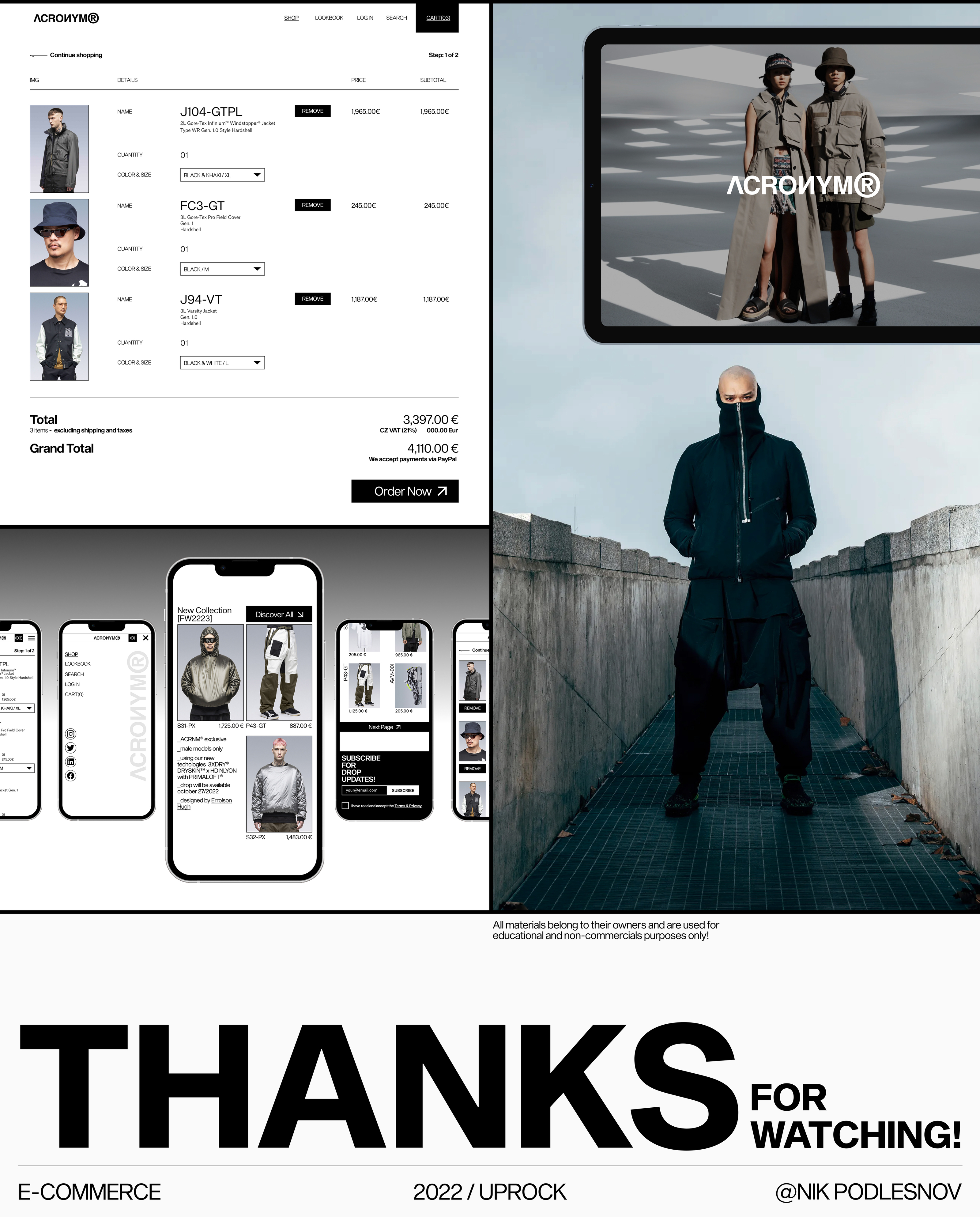 ACRONYM | E-commerce — Изображение №6 — Интерфейсы на Dprofile