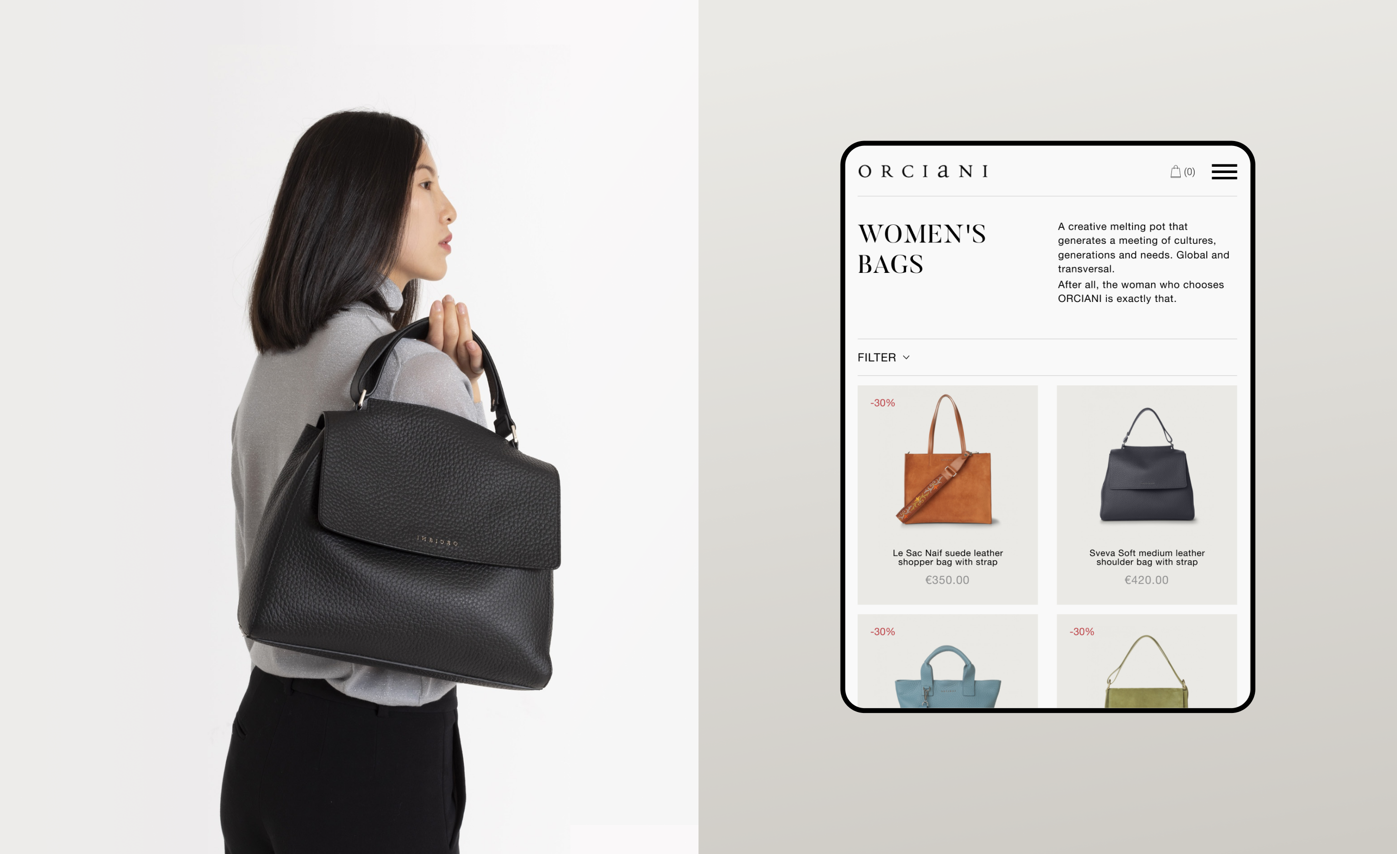 ORCIANI website redesign | e-commerce — Изображение №7 — Интерфейсы на Dprofile