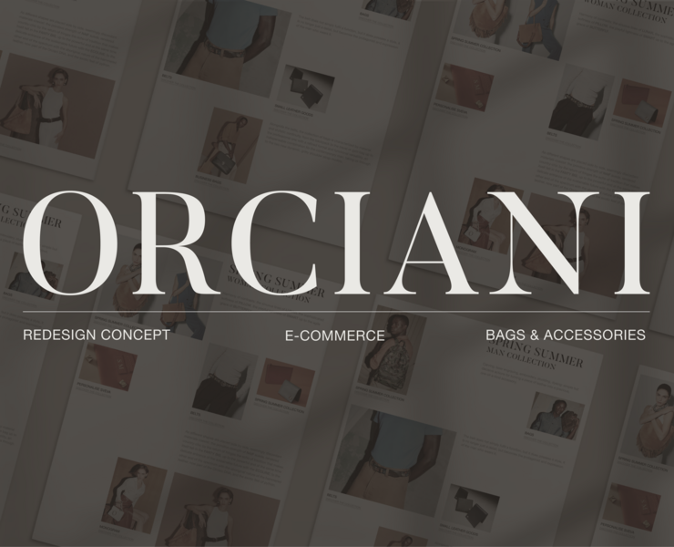 ORCIANI website redesign | e-commerce — Интерфейсы на Dprofile