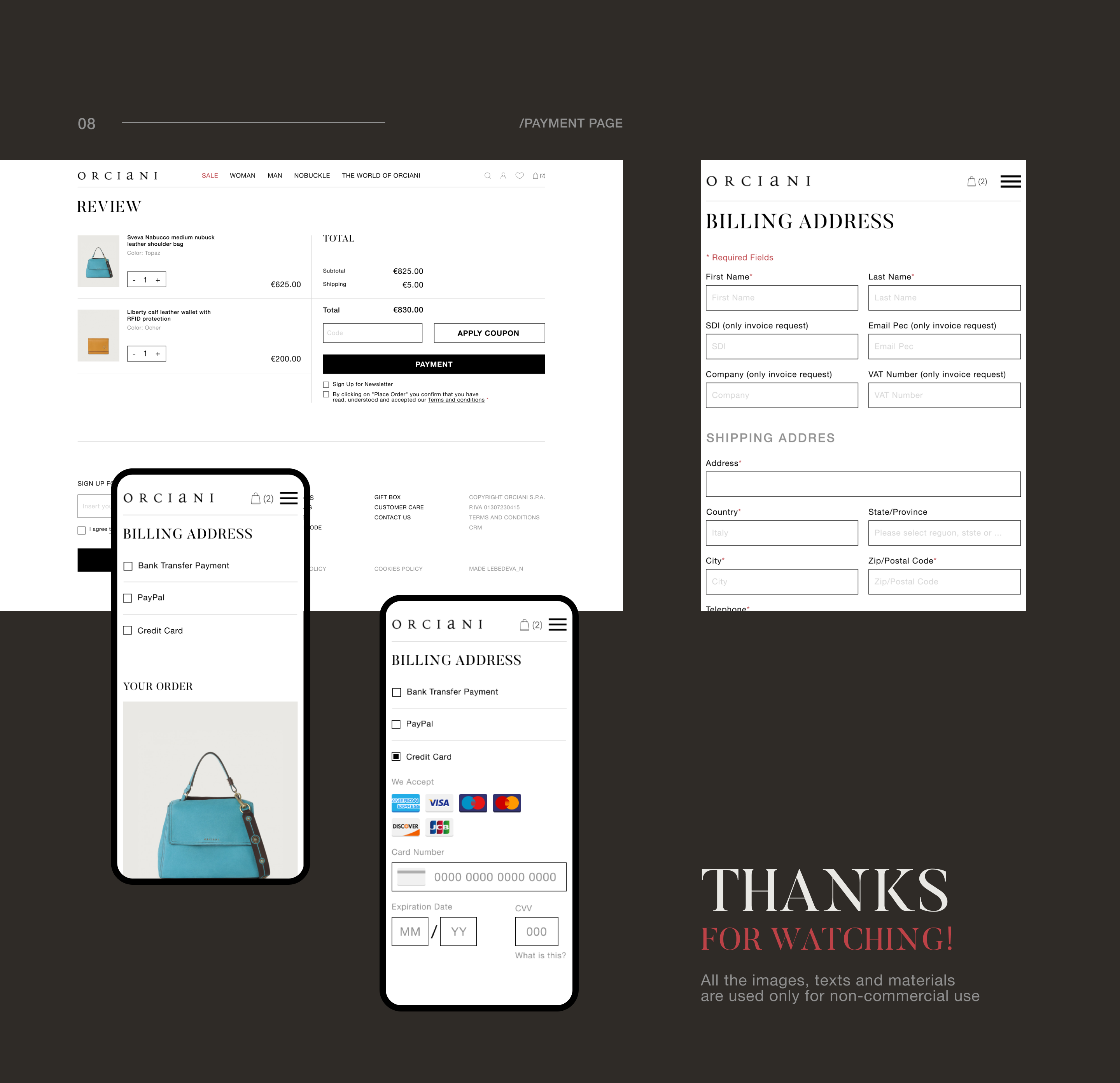 ORCIANI website redesign | e-commerce — Изображение №13 — Интерфейсы на Dprofile