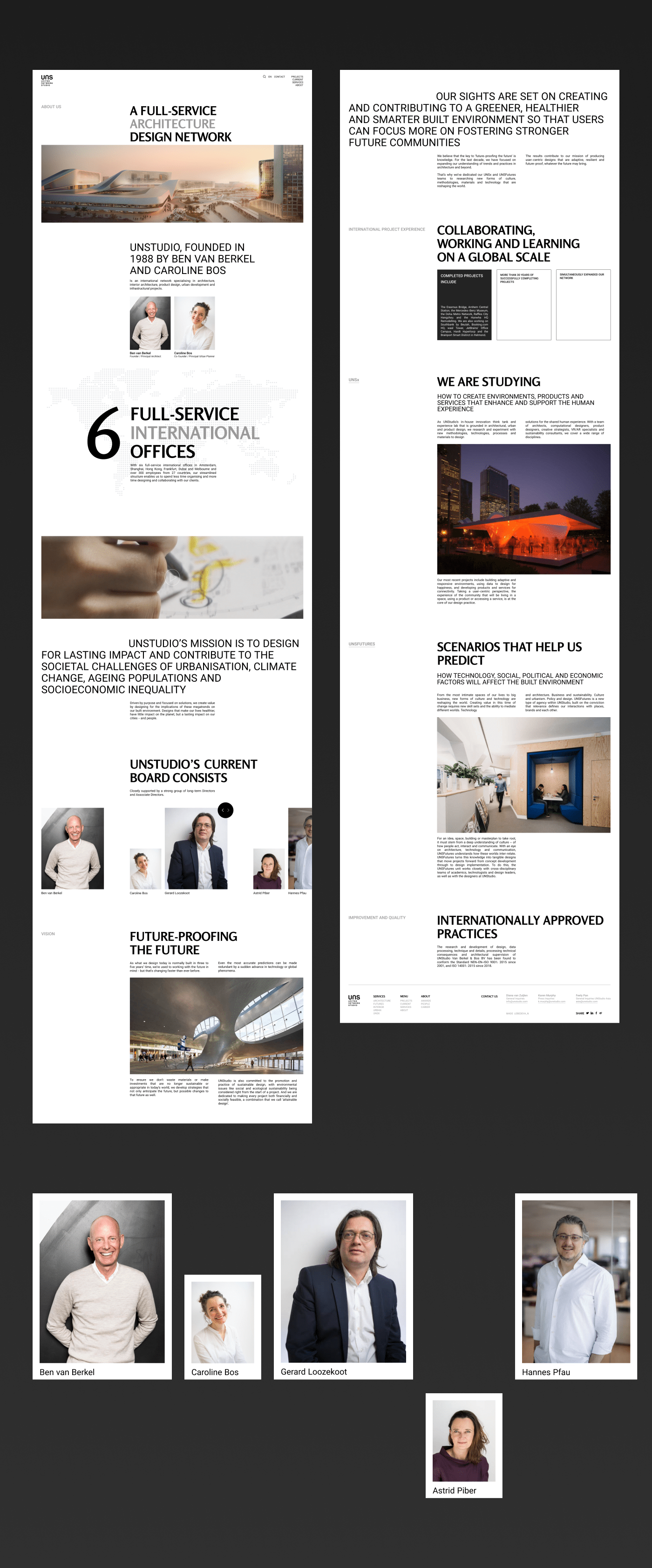 UNStudio | corporate website | redesign — Изображение №4 — Интерфейсы на Dprofile