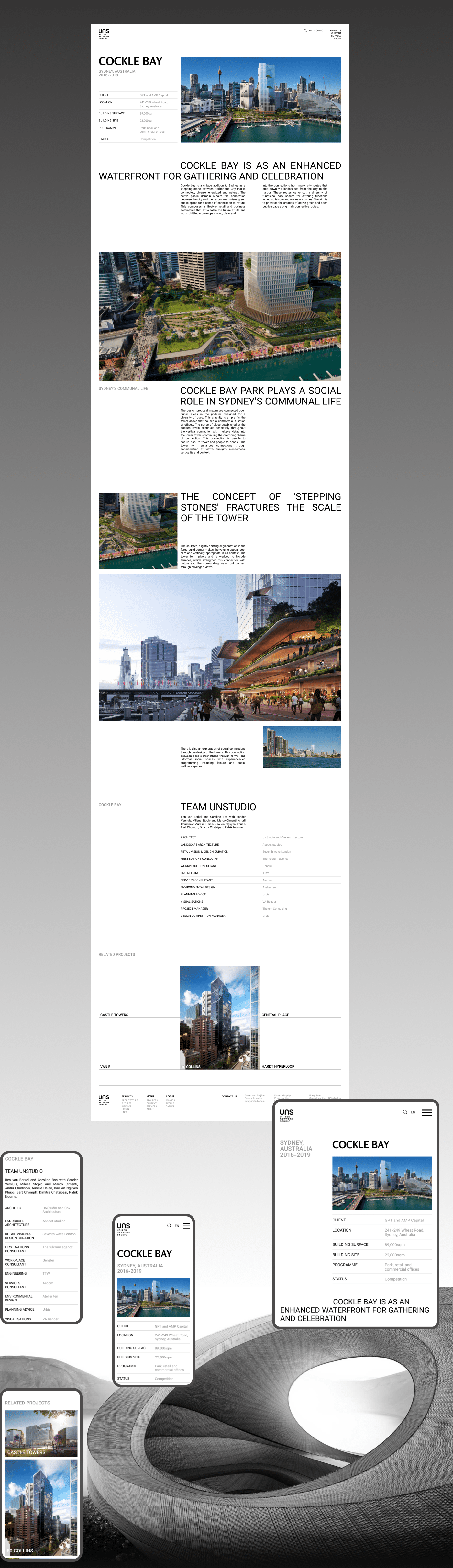 UNStudio | corporate website | redesign — Изображение №7 — Интерфейсы на Dprofile