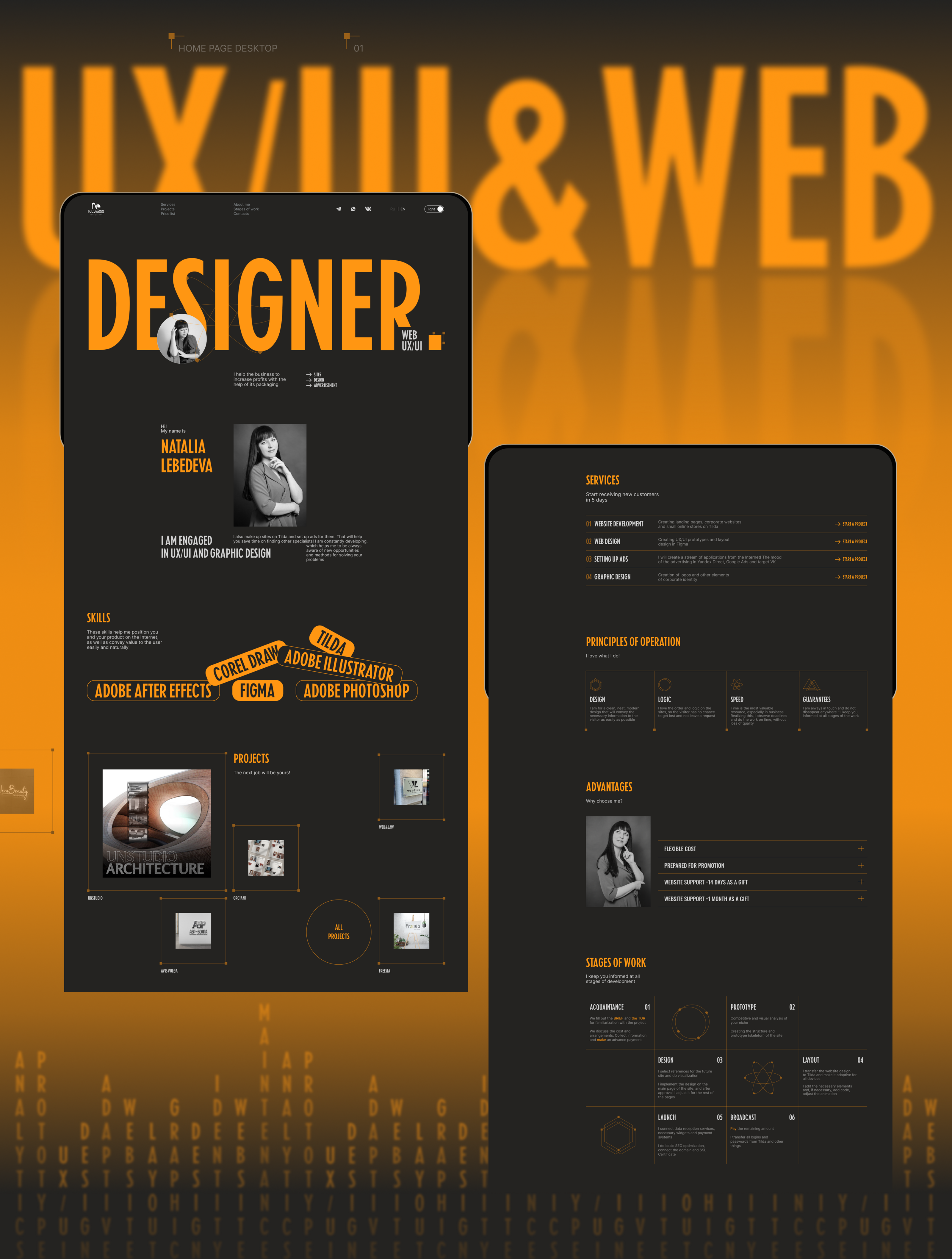 Web designer | portfolio website — Изображение №3 — Интерфейсы на Dprofile