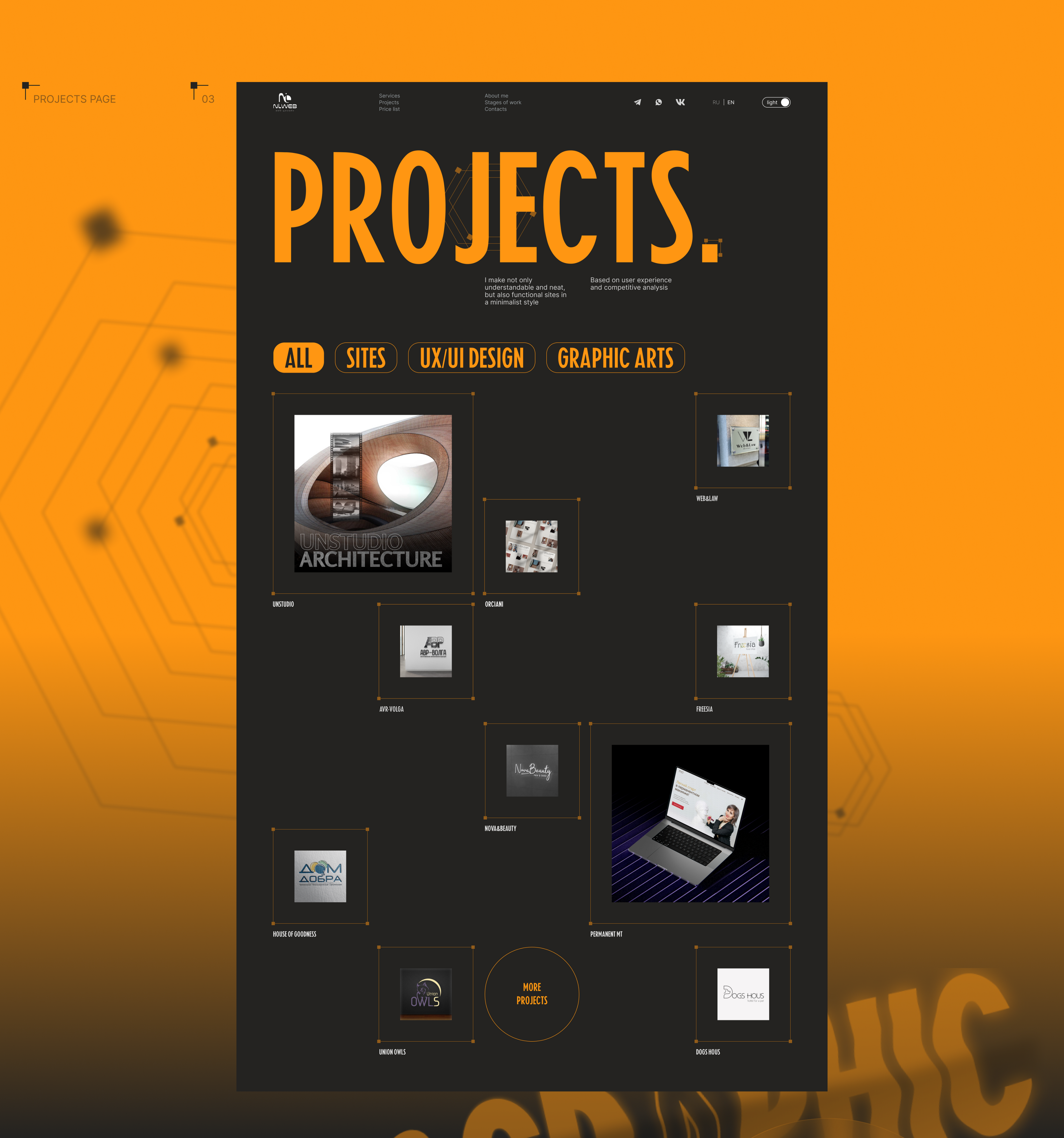 Web designer | portfolio website — Изображение №6 — Интерфейсы на Dprofile