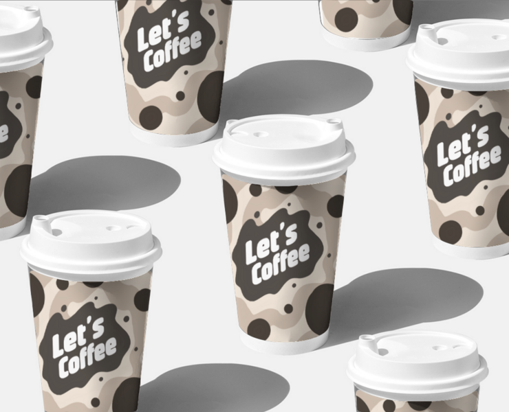 "Let's Coffee" Branding Concept — Брендинг, Графика на Dprofile