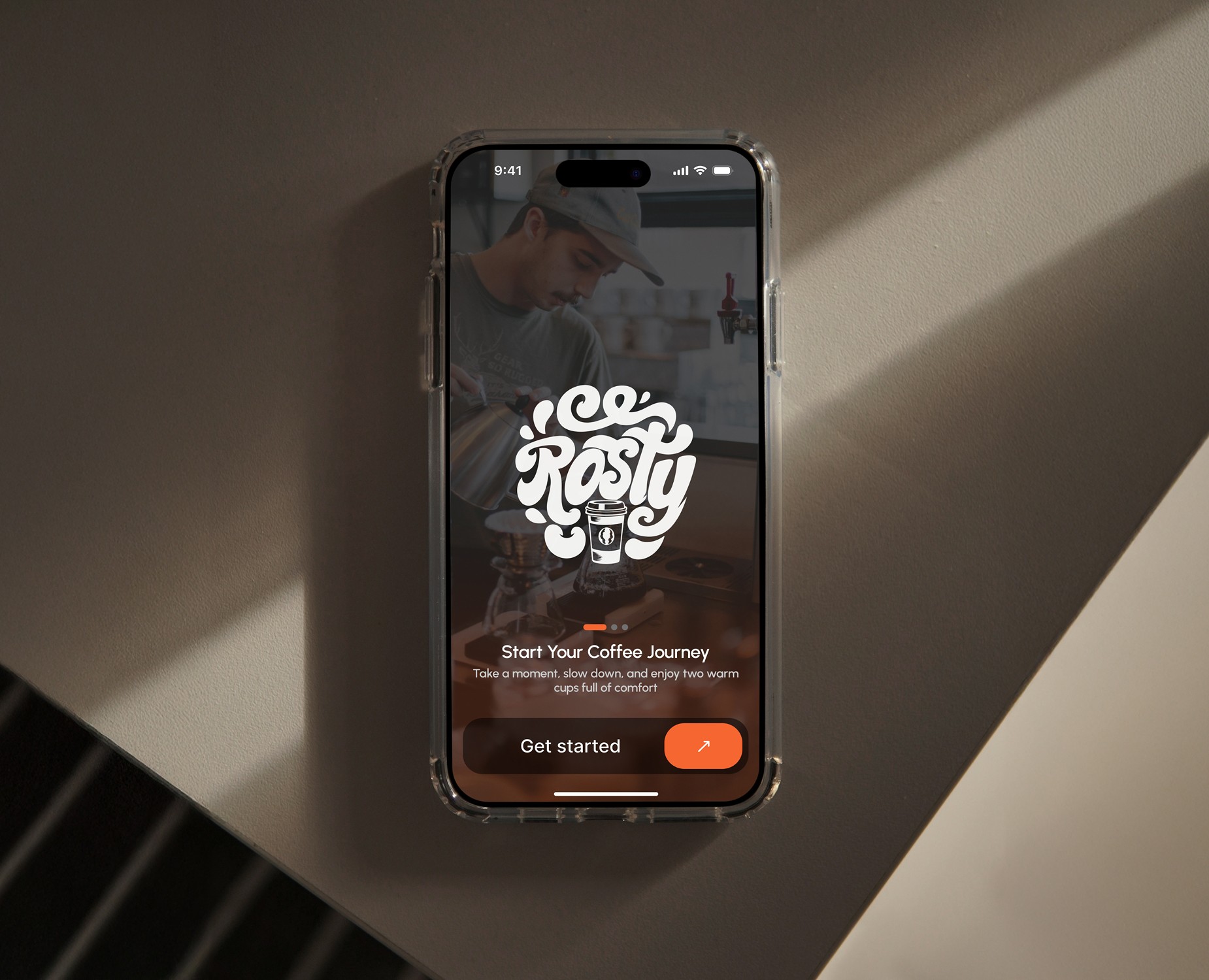 Rosty — умное приложение для кофе — Интерфейсы на Dprofile