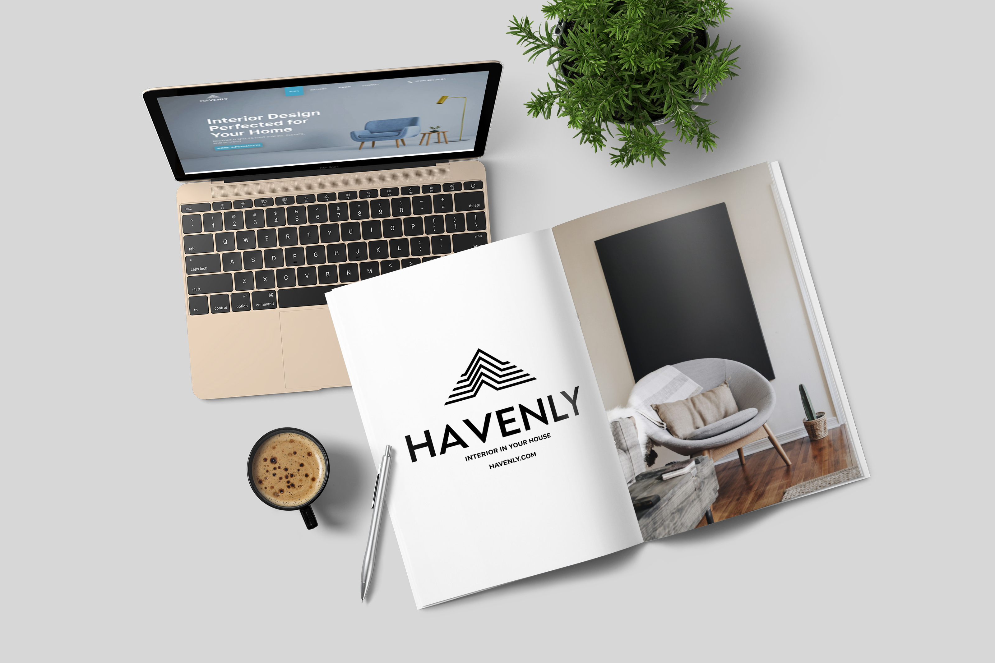 Havenly - interior design company — Изображение №6 — Интерфейсы, Брендинг на Dprofile