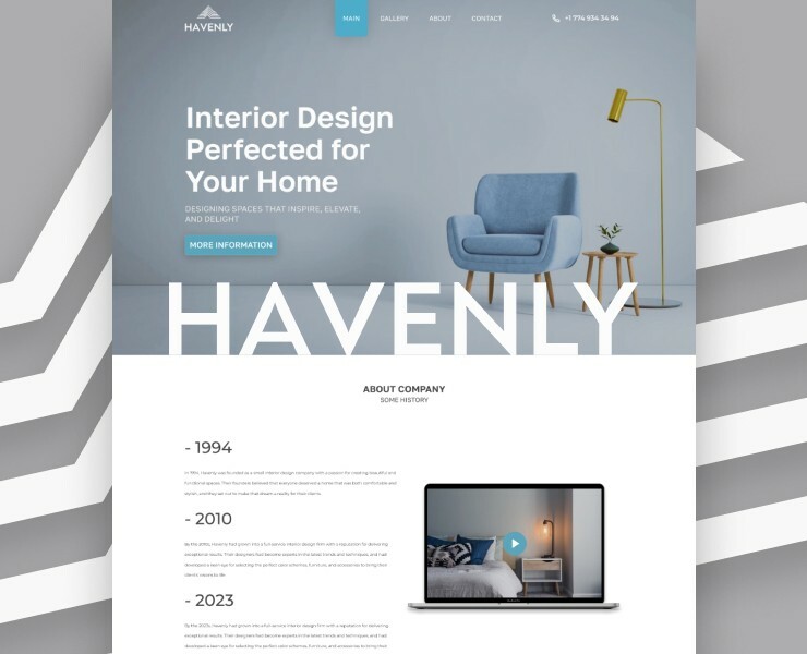 Havenly - interior design company — Интерфейсы, Брендинг на Dprofile