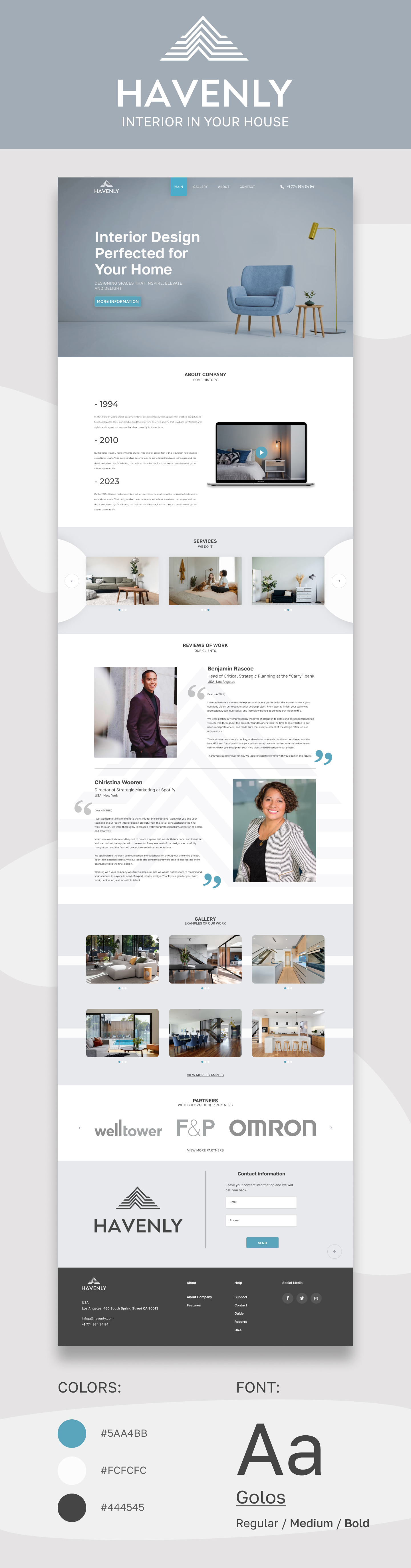 Havenly - interior design company — Изображение №3 — Интерфейсы, Брендинг на Dprofile