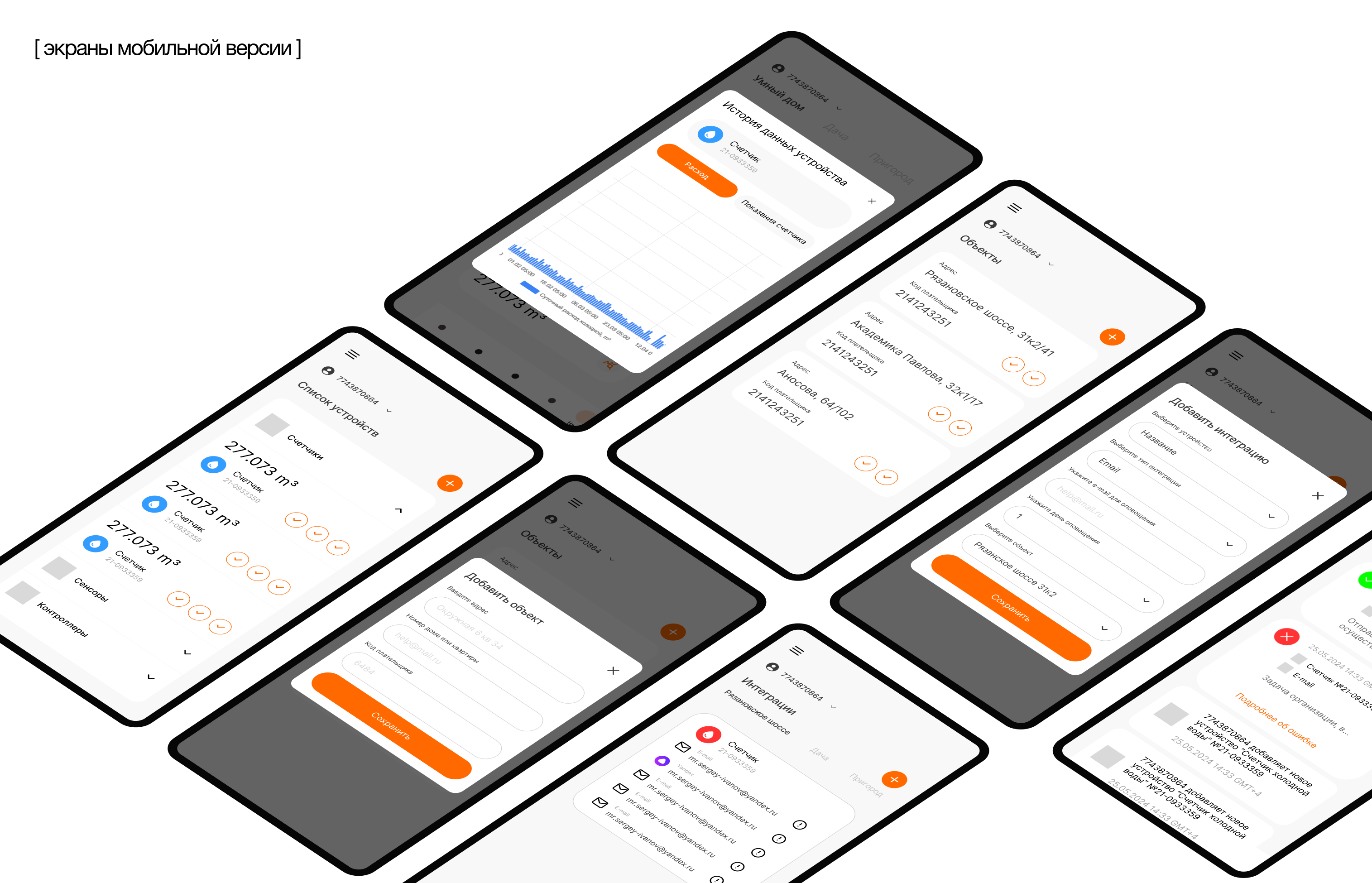 MiraCloud - Платформа управления умными счетчиками — Изображение №7 — Интерфейсы на Dprofile