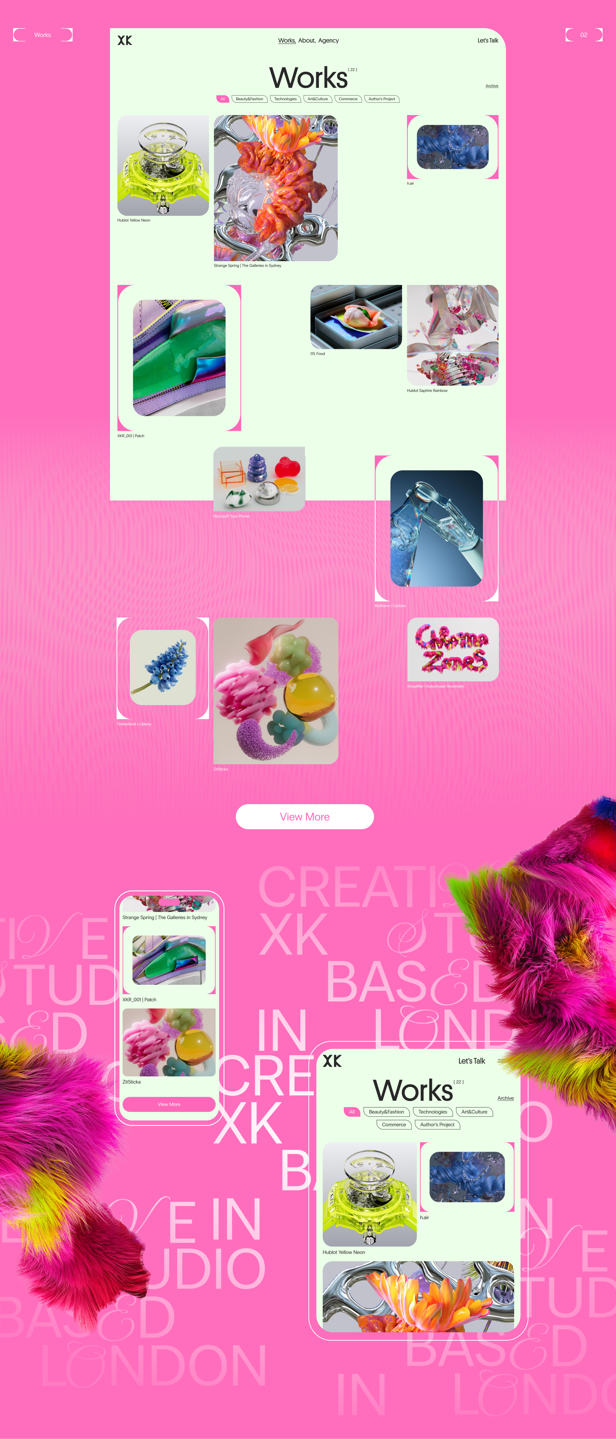 XK Studio | Agency Website Redesign — Изображение №5 — Интерфейсы, Графика на Dprofile
