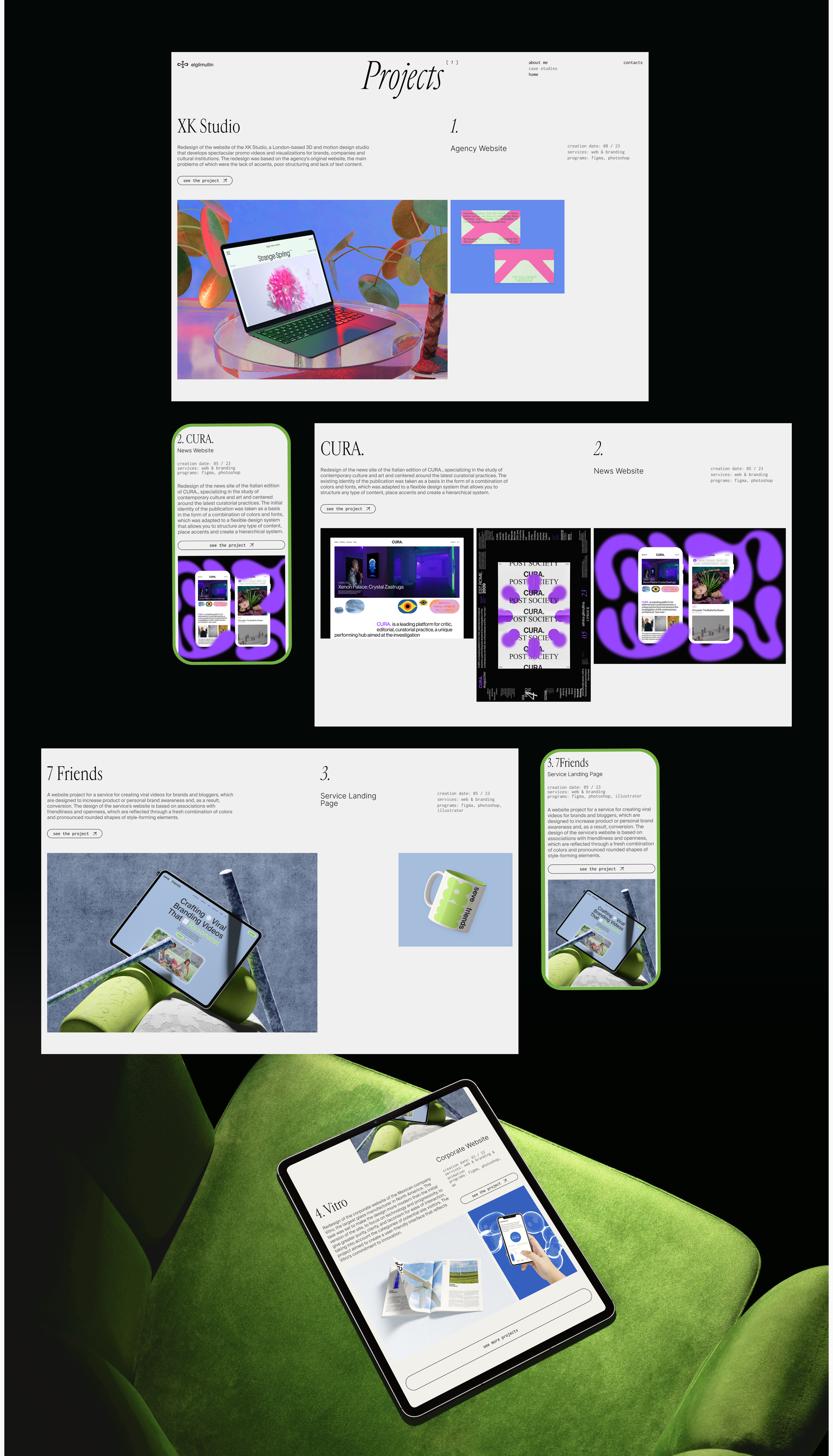 ElGilmullin | Portfolio Website — Изображение №5 — Интерфейсы, Графика на Dprofile