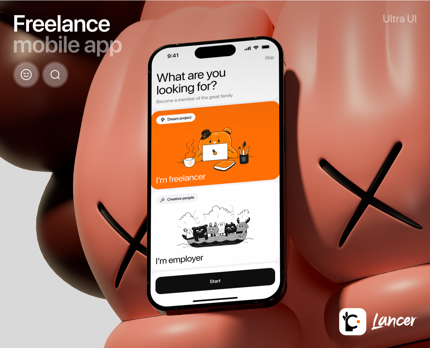 LANCER | Mobile App — Интерфейсы на Dprofile