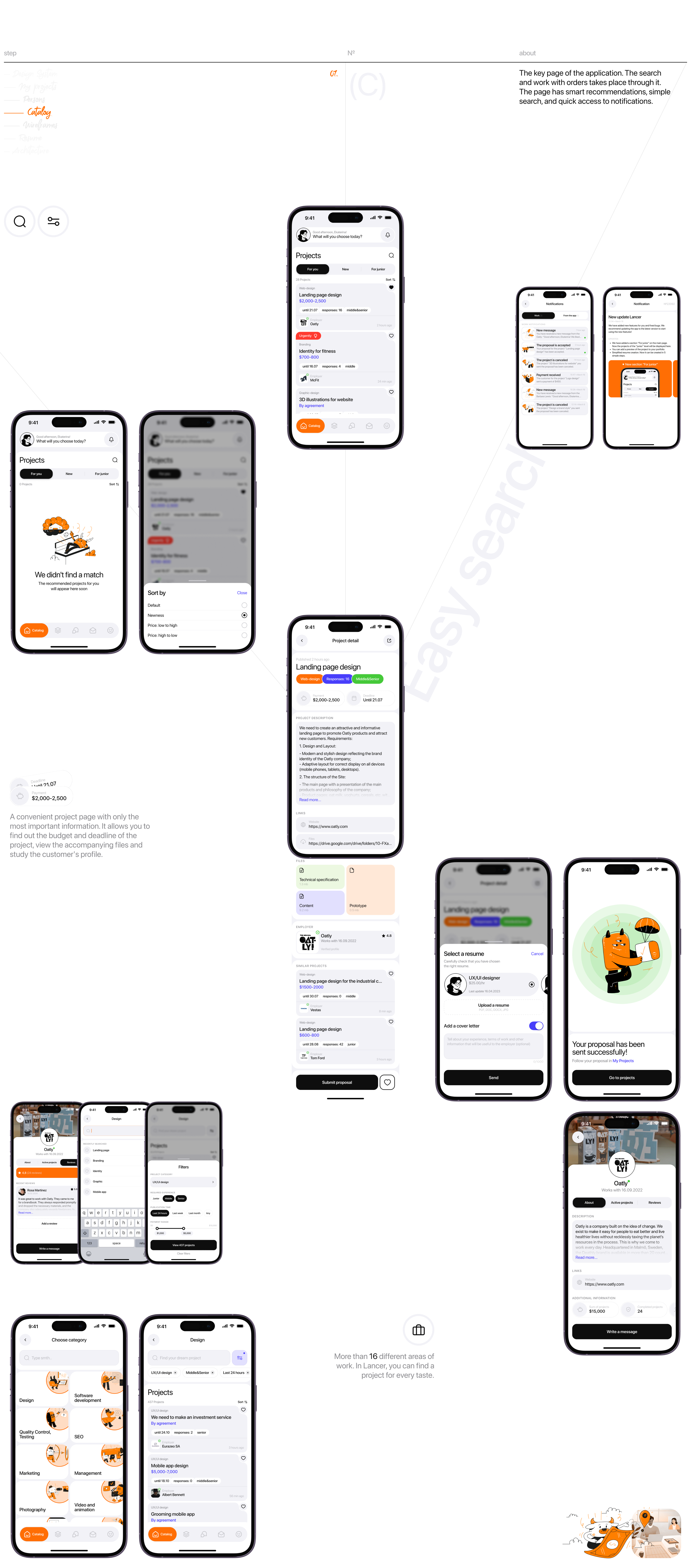 LANCER | Mobile App — Изображение №12 — Интерфейсы на Dprofile