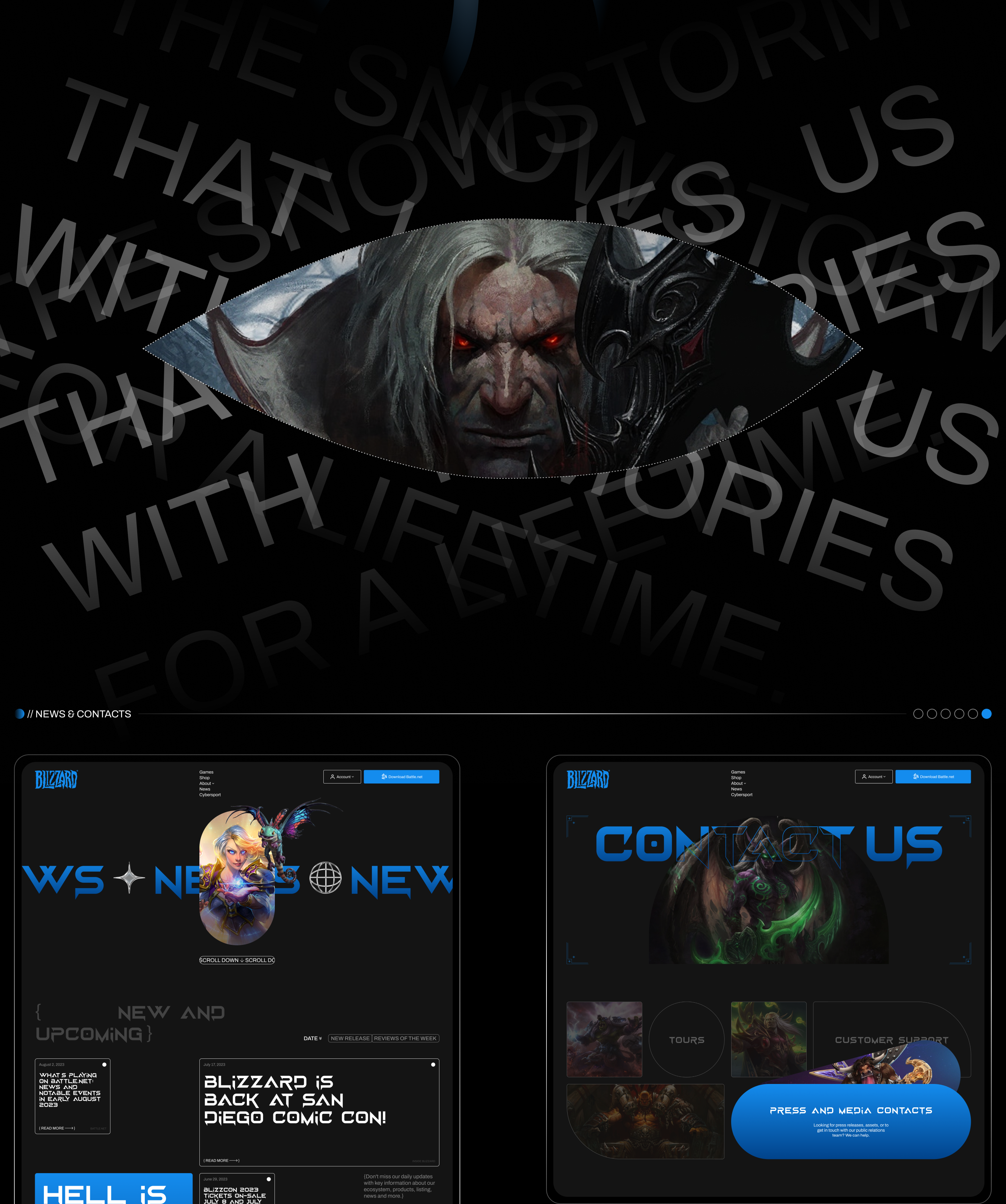 BLIZZARD® | Web-concept — Изображение №16 — Интерфейсы, Анимация на Dprofile