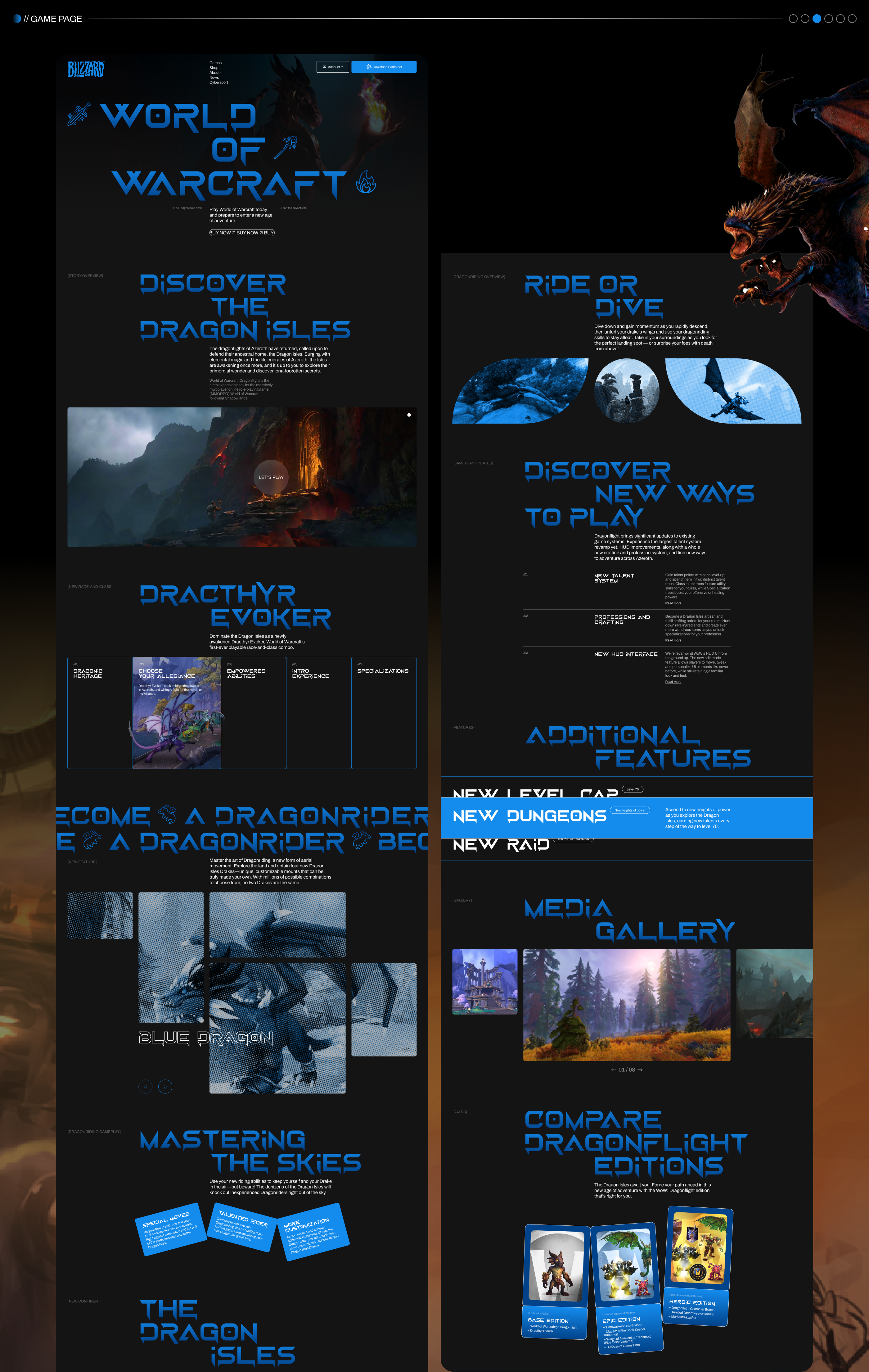 BLIZZARD® | Web-concept — Изображение №9 — Интерфейсы, Анимация на Dprofile