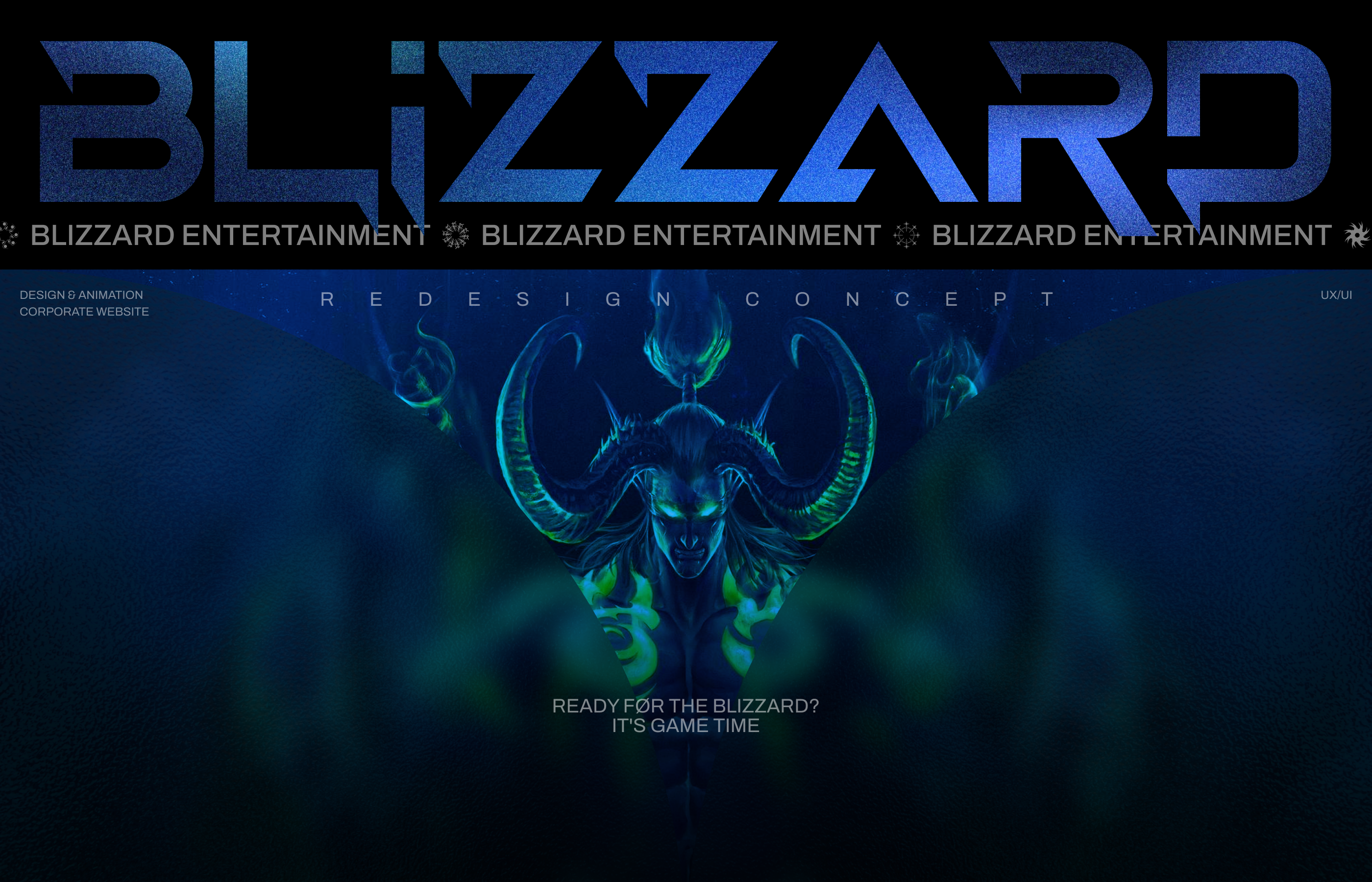 BLIZZARD® | Web-concept — Изображение №1 — Интерфейсы, Анимация на Dprofile