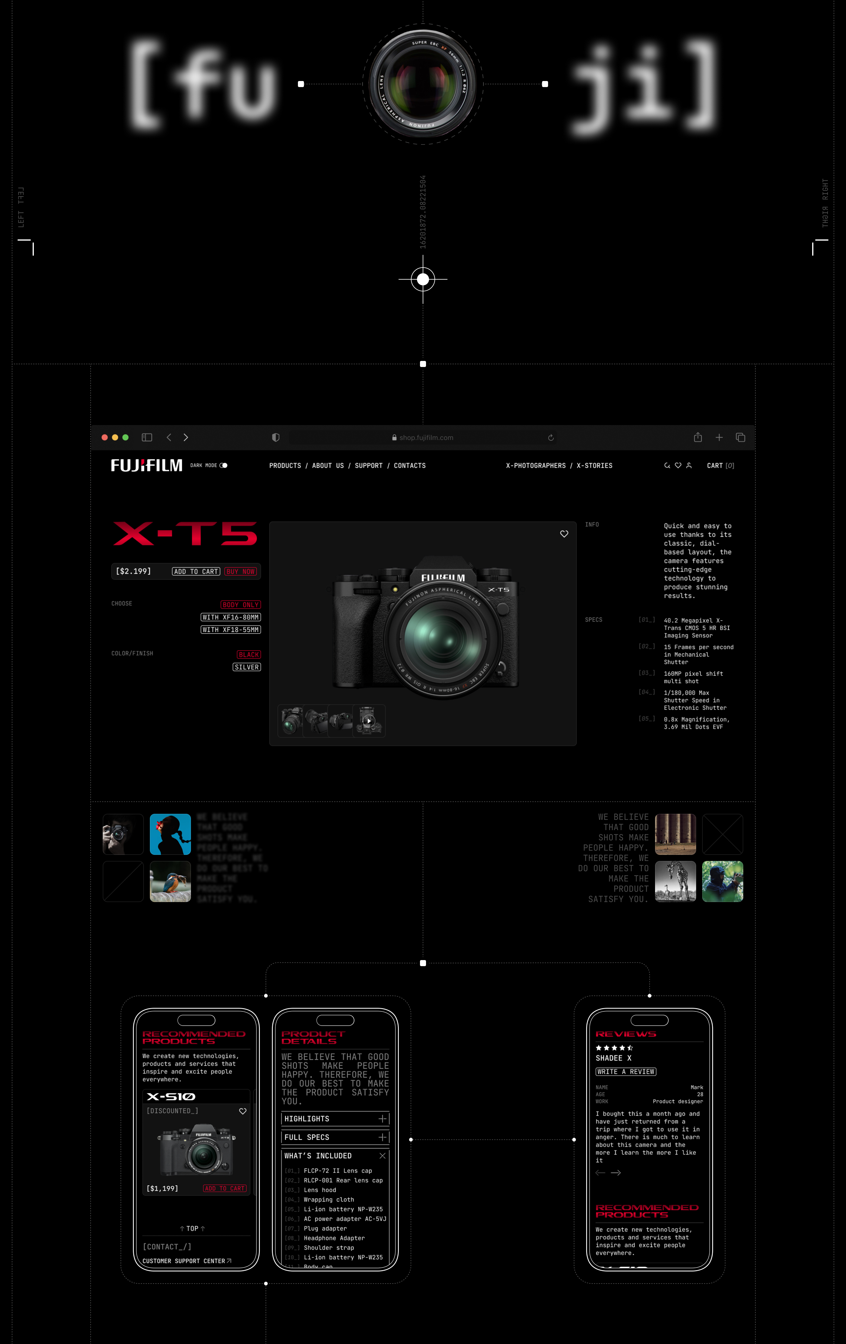 FUJIFILM® | E-commerce — Изображение №7 — Интерфейсы, Анимация на Dprofile
