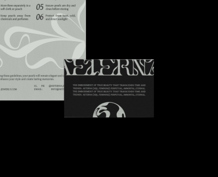 AETERNA — Брендинг, Графика на Dprofile