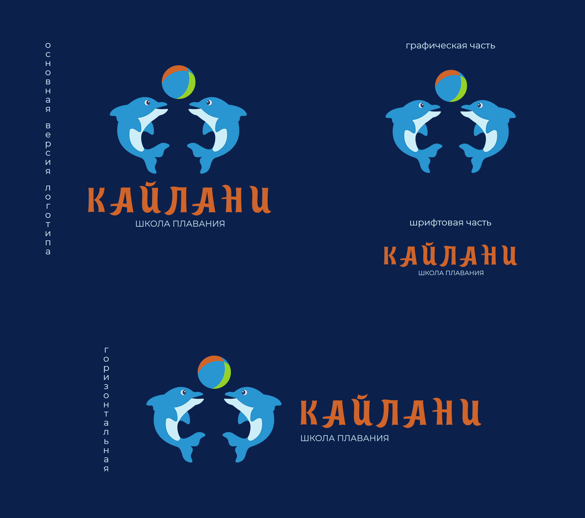 Kaylani. Mascot logo for swimming school — Изображение №5 — Графика на Dprofile