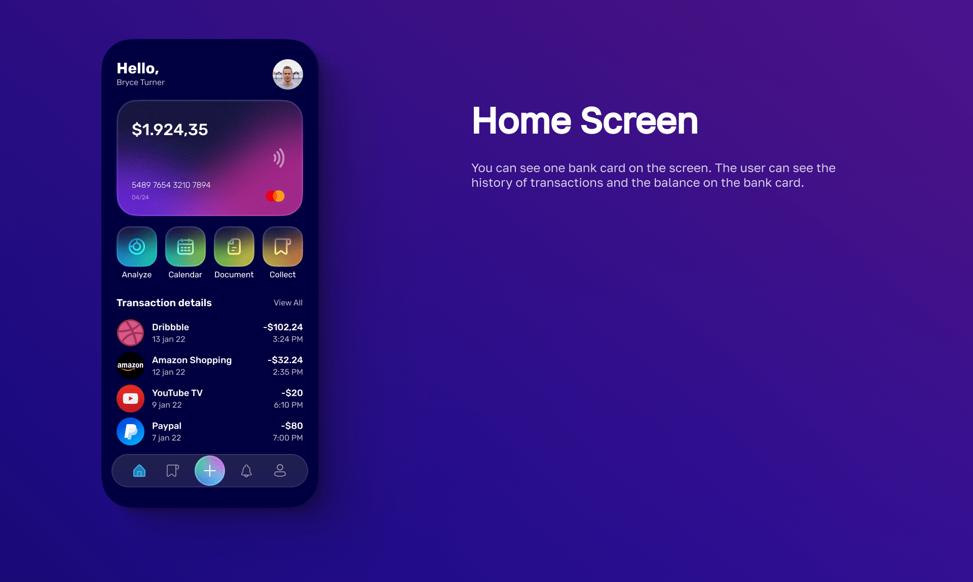 UI Mobile Banking App (Free) — Изображение №4 — Интерфейсы, Графика на Dprofile