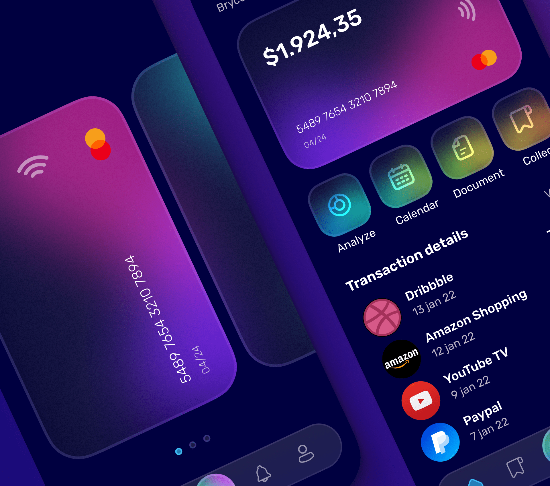 UI Mobile Banking App (Free) — Изображение №6 — Интерфейсы, Графика на Dprofile