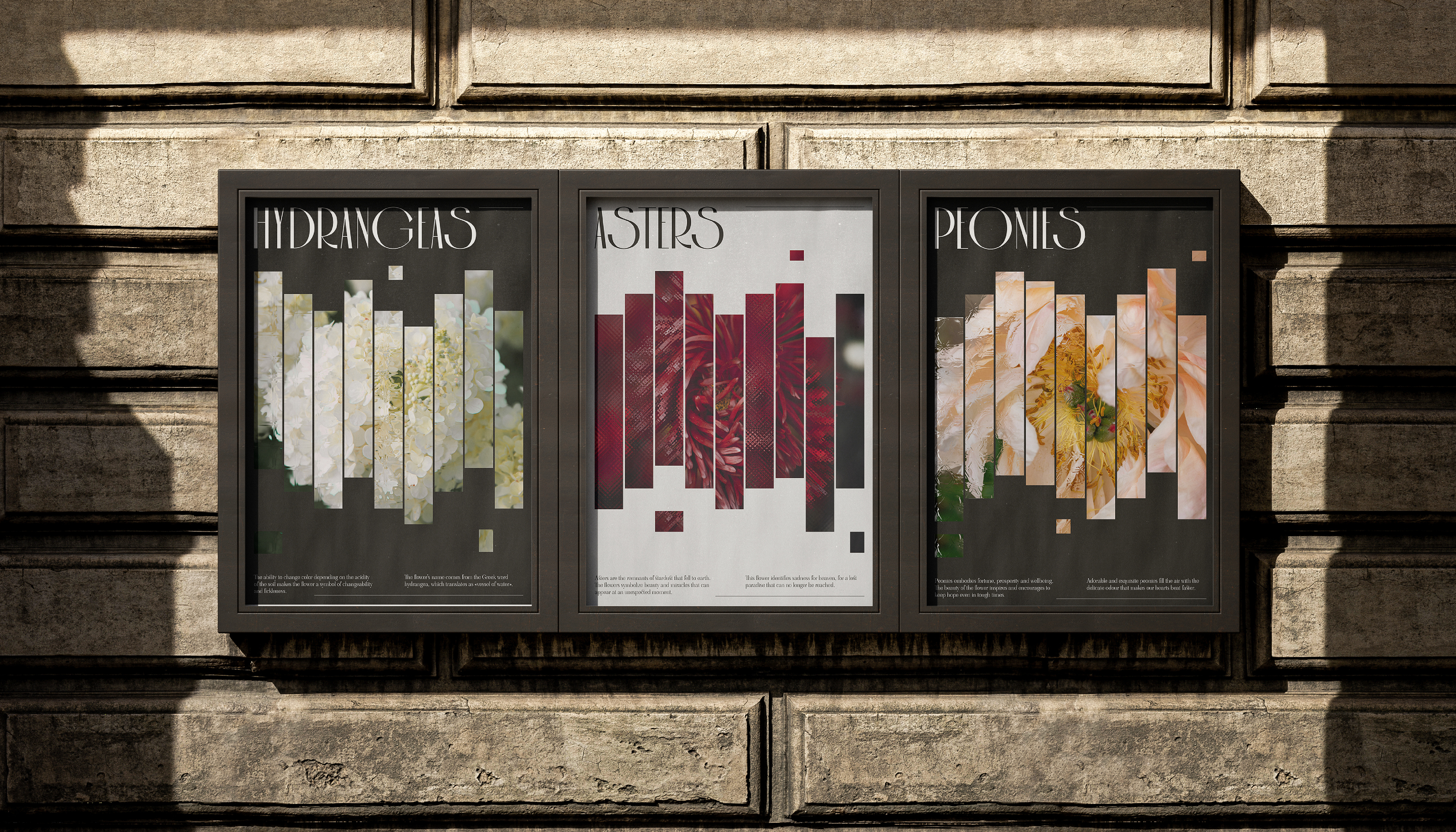 Summertime Sadness. Floral posters with glass texture. — Изображение №5 — Графика на Dprofile