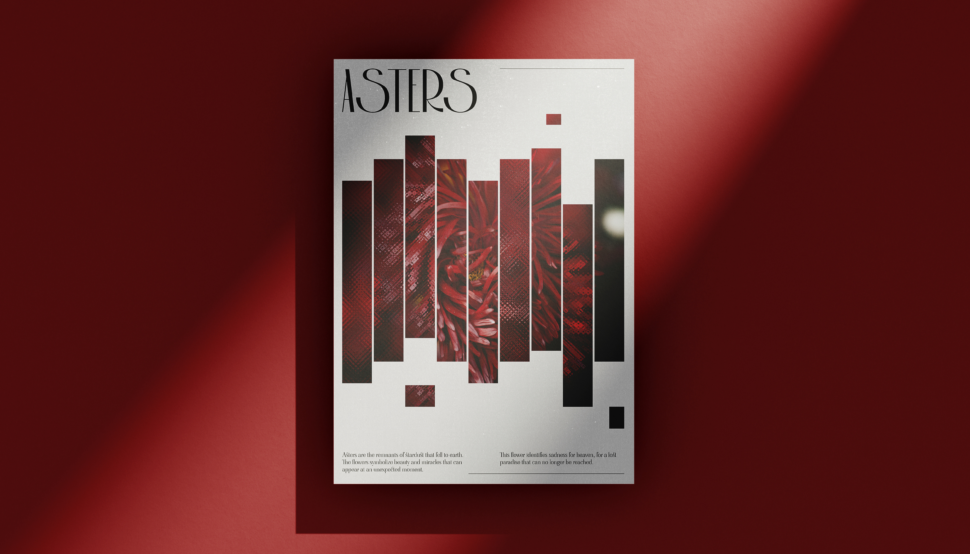 Summertime Sadness. Floral posters with glass texture. — Изображение №4 — Графика на Dprofile