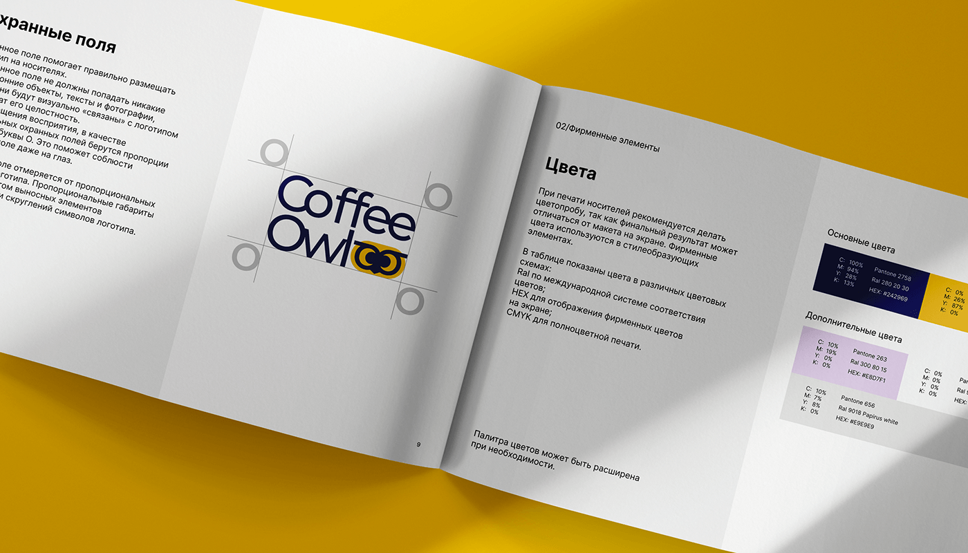 Coffee Owl — франшиза кофеен — Изображение №6 — Брендинг, Графика на Dprofile